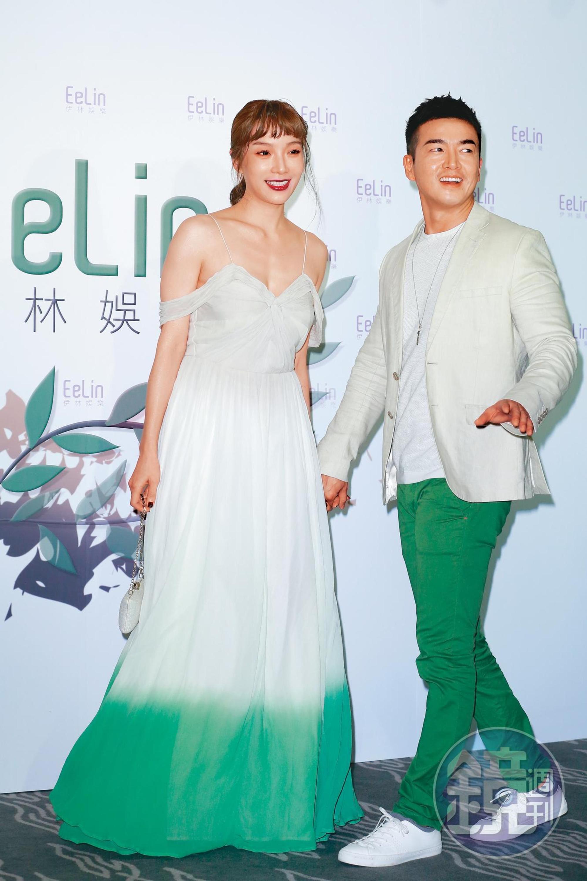 蔡淑臻(左)和李沛旭(右)8年戀愛以分手告終。