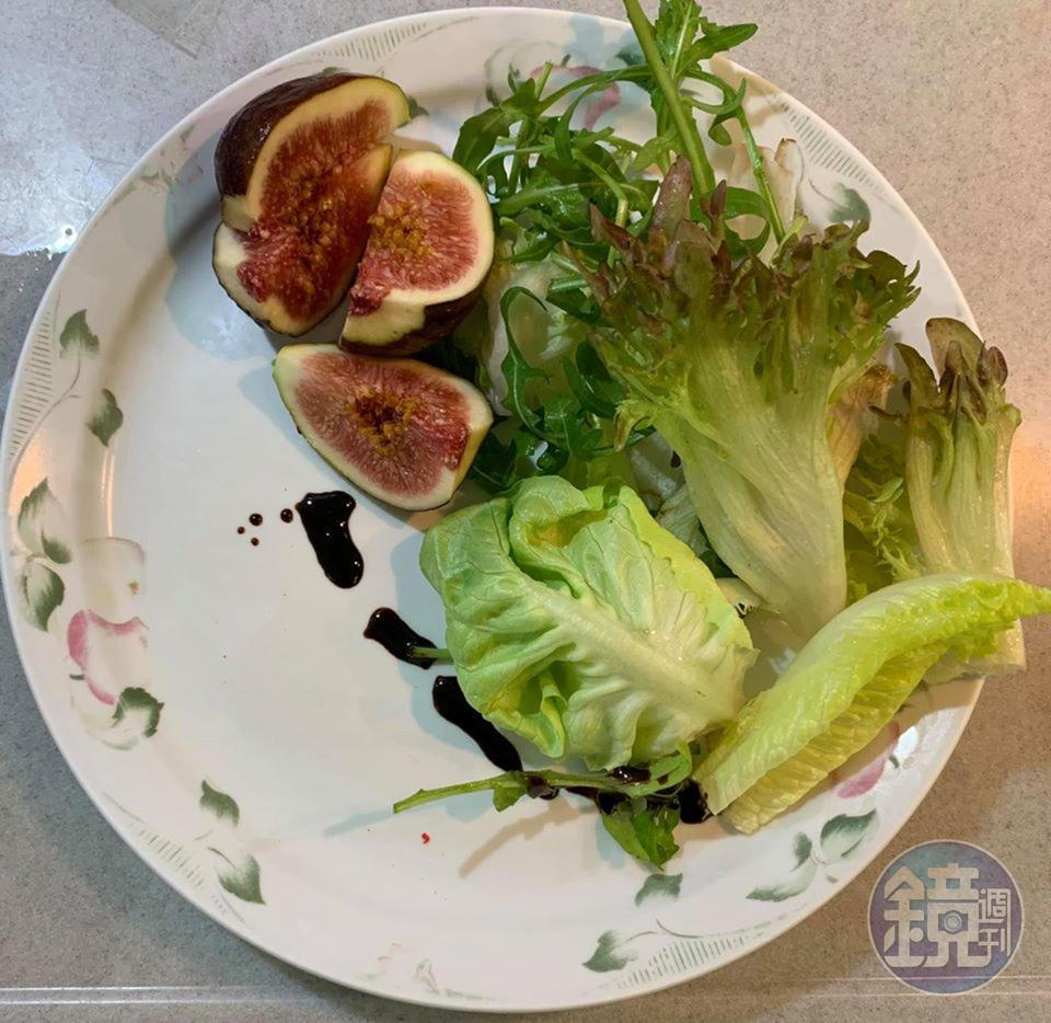 宴客時的生菜搭配。