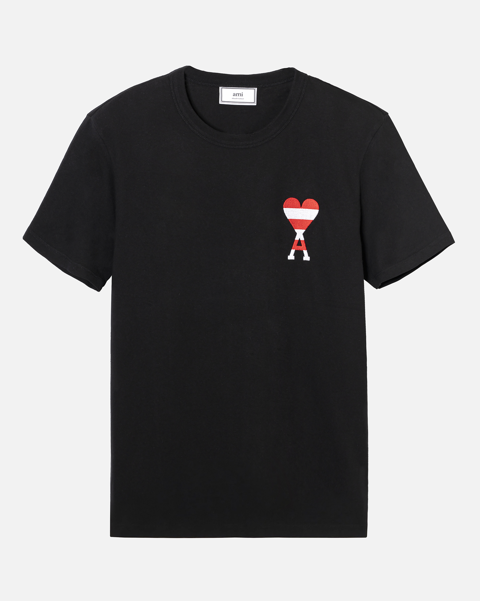 AMI紅白條紋經典愛心T-Shirt。（ARTIFACTS提供）