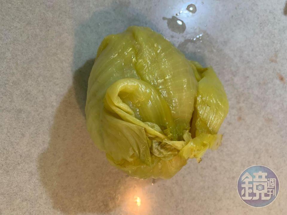 酸菜心1個，備了1個，但不會全用。