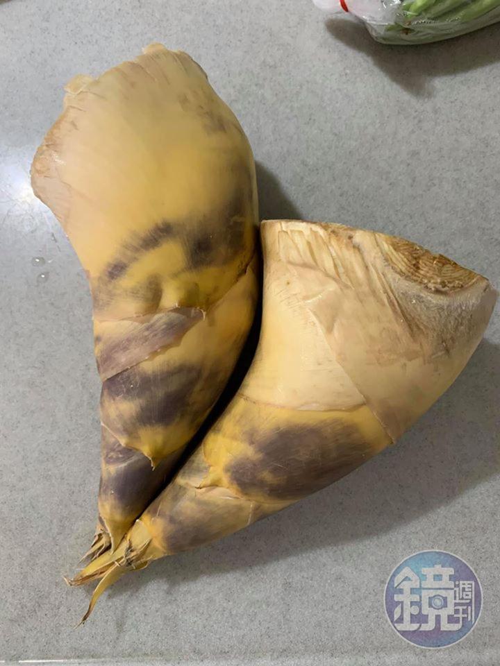 我愛吃竹筍,準備了2支。