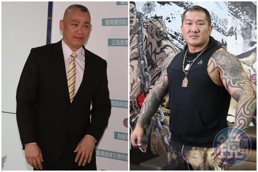 館長陳之漢(右)被知名連鎖健身房健身工廠提告赴高雄出庭,健身工廠總經理陳尚文(左)也親自出庭。(本刊資料照)