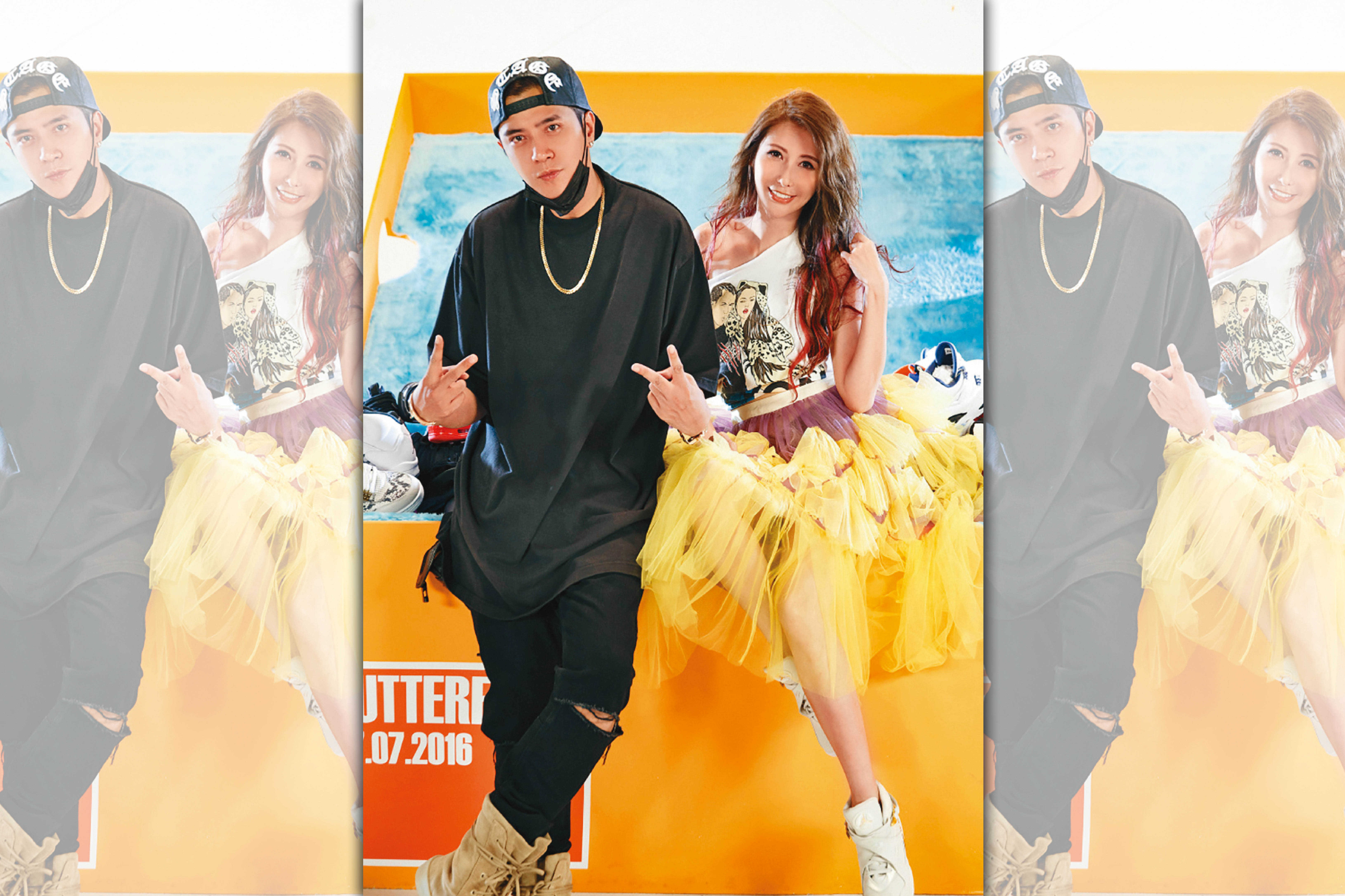 愷樂（右）發文道歉，默認與羅志祥（左）有長期不正當的男女關係，形象大傷。（索尼提供）