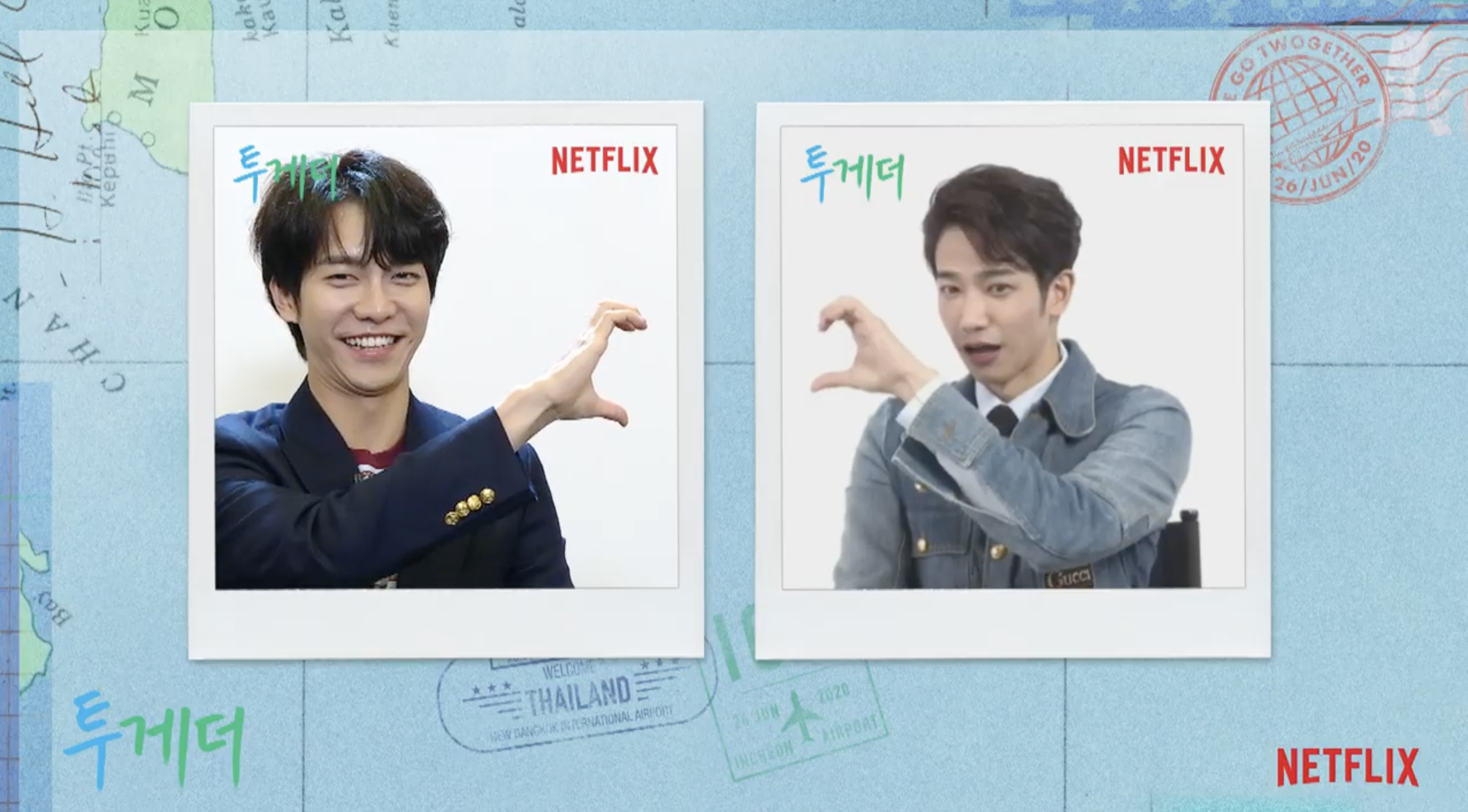 劉以豪與李昇基兩人合作後，發現彼此長得蠻像的，製作人也稱讚他們笑起來根本一模一樣。（Netflix提供）