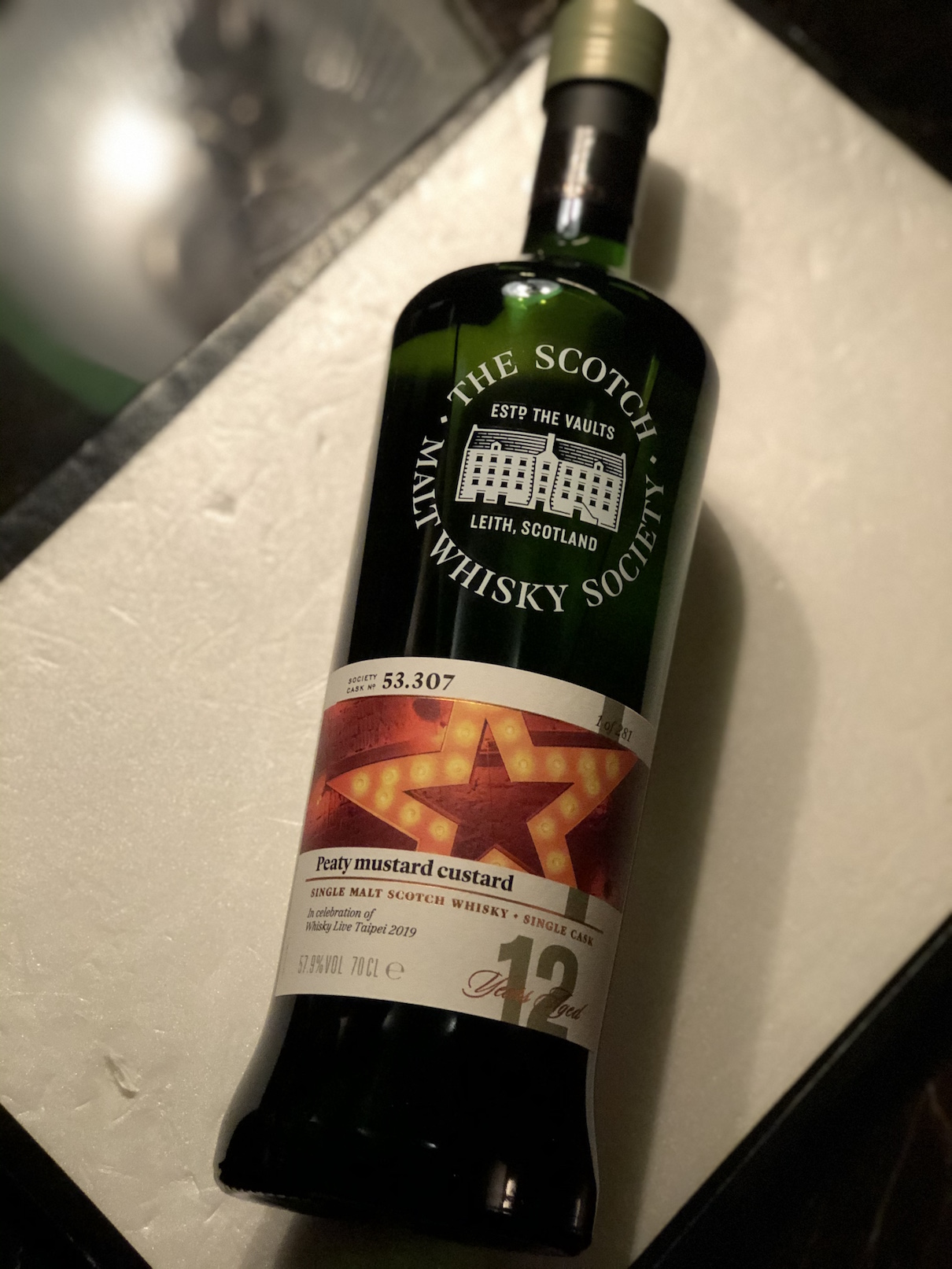 「SMWS」為 Whisky Live Taipei 2019裝瓶紀念款。