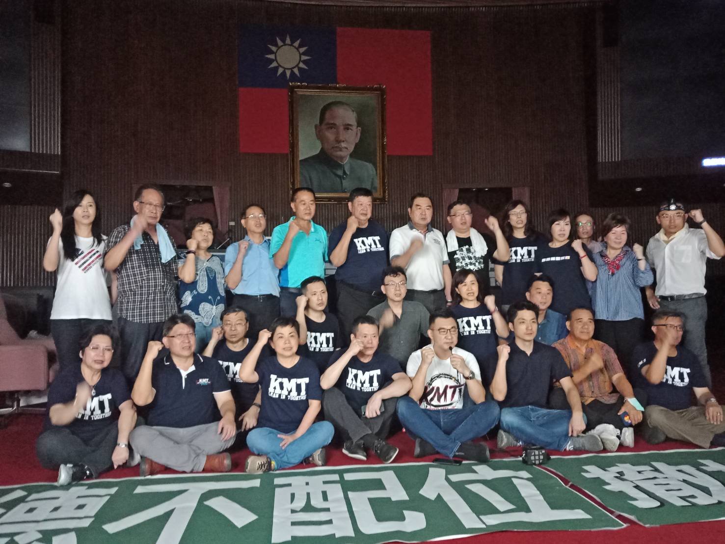 力挺藍委占議場，國民黨主席江啟臣砲轟蔡英文酬庸，應撤換監察院長提名人陳菊。國民黨立院黨團提供）