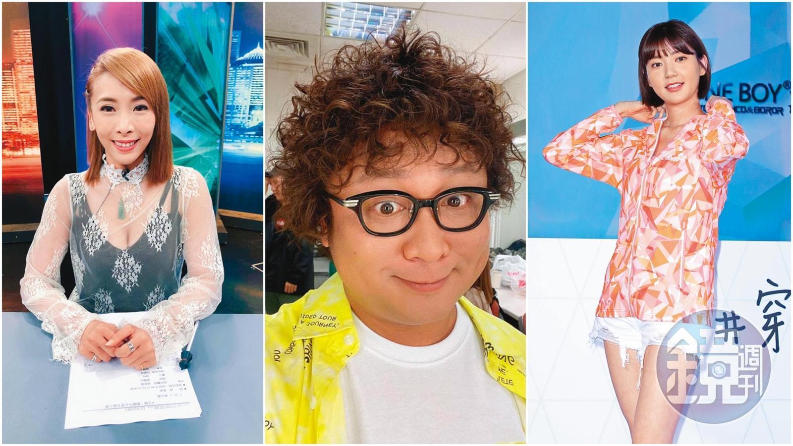 不只郭采潔衰事一連串，葉庭蓁（左起）、納豆、郭雪芙亦是如此。（合成圖，翻攝自臉書、攝影組）