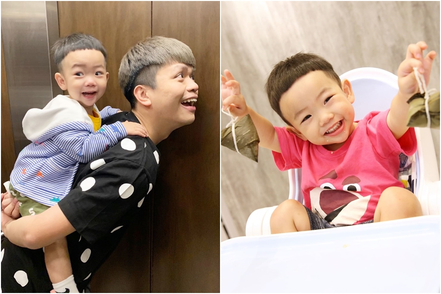 蔡桃貴的YouTube頻道總觀看數「破億」，讓蔡阿嘎驚呼：「真的是地表最強嬰兒啊！」（翻攝自蔡阿嘎、蔡桃貴IG）