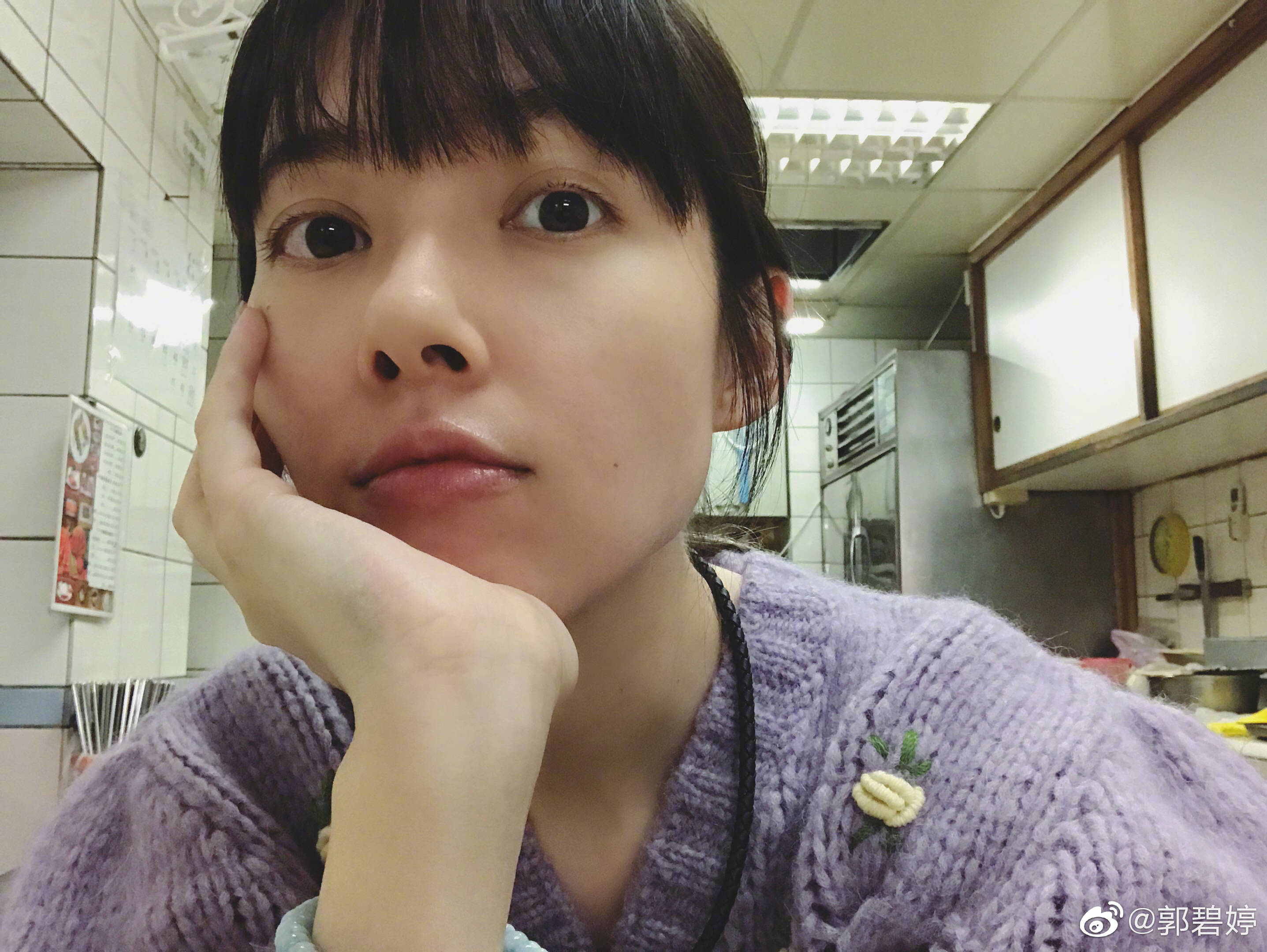 郭碧婷日前發文「醒悟的那天總會到來」，還關閉留言，引發網友猜測婚姻出問題。（翻攝郭碧婷微博）