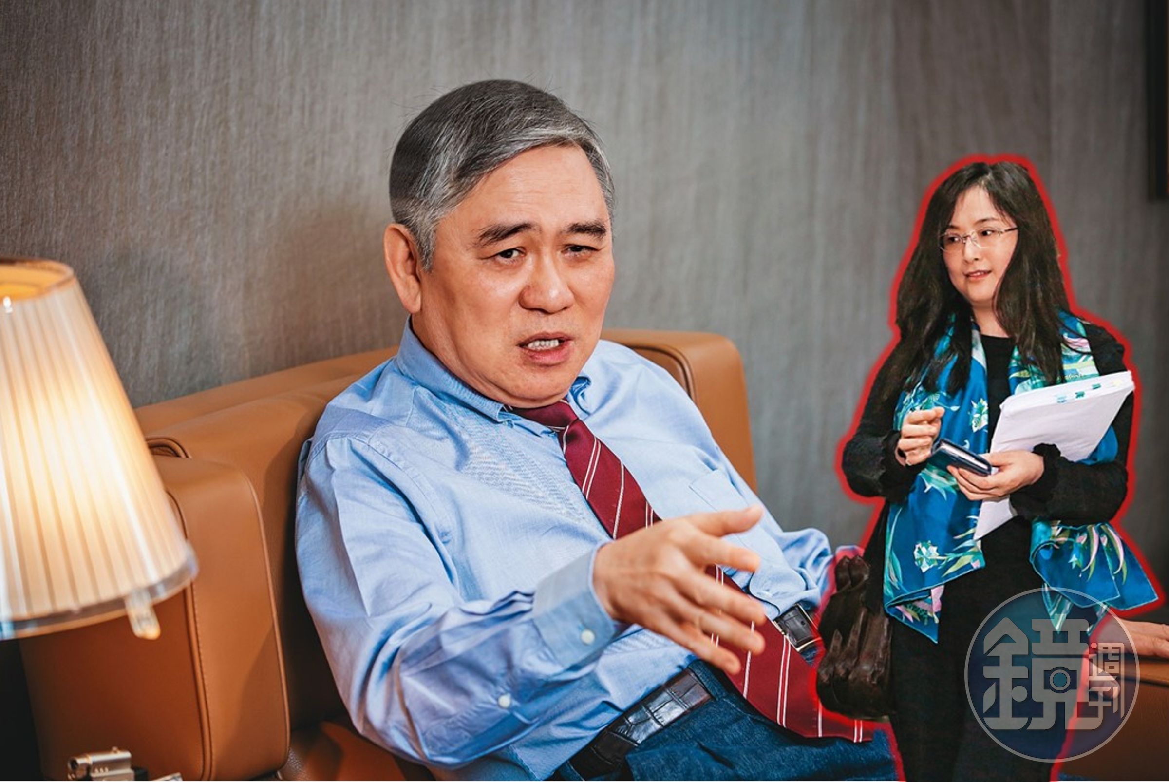 呂安妮（圖）前年遭王文洋提告侵害兒子受教權，在律師陪同下出庭，僅表示謝謝大家關心即離去。