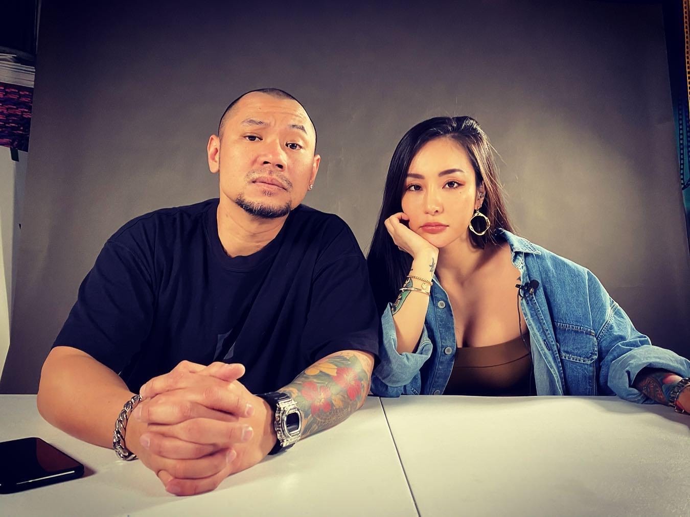 金剛（左）與Nana（右）今年4月分手。（翻攝自金剛臉書）