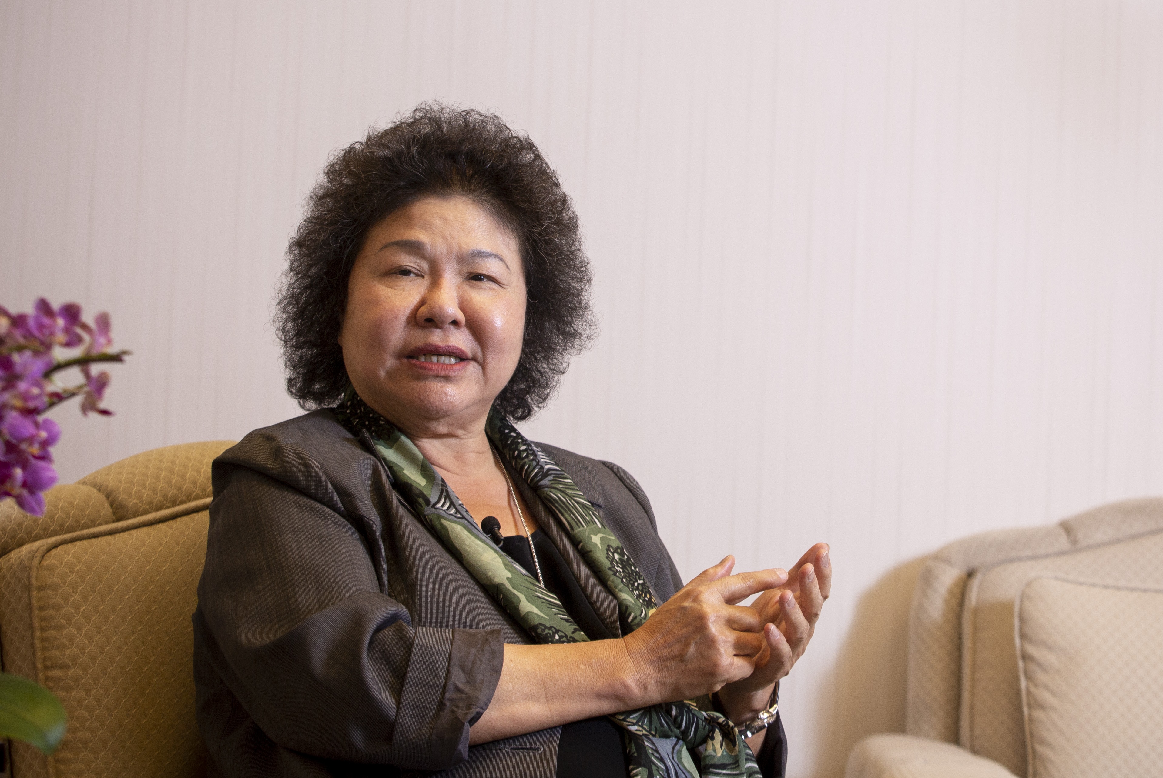 「港版國安法」通過，前總統府秘書長陳菊在臉書為香港人打氣。