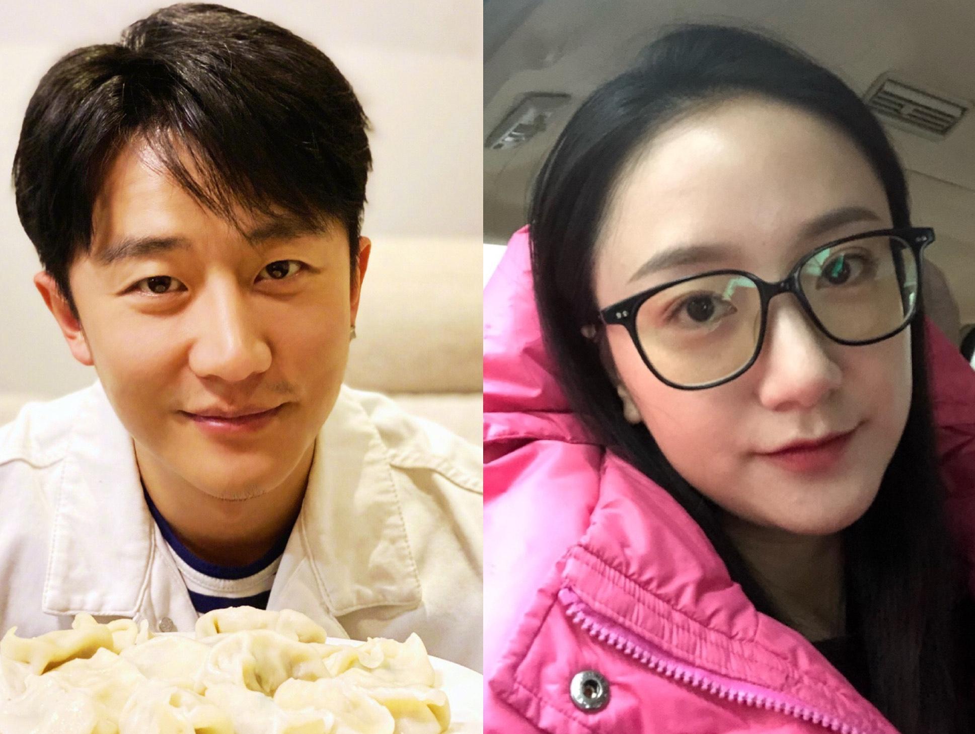 黃軒(左)出道12年來唯一公開過的女友就女星李倩(右)。(翻攝自黃軒、李倩微博)
