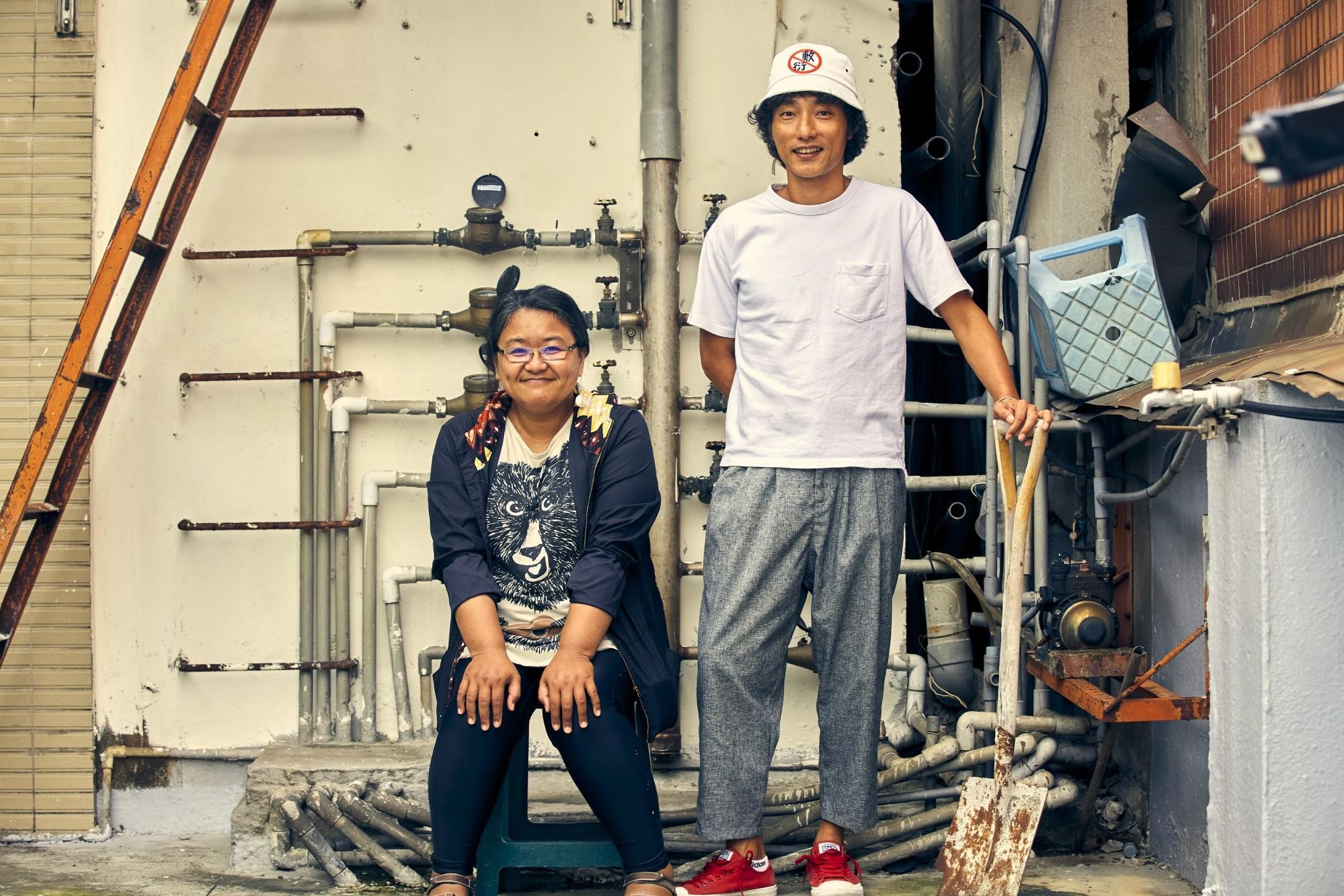 《破處》導演林立書（右）與製片陳保英（左）合作愉快。