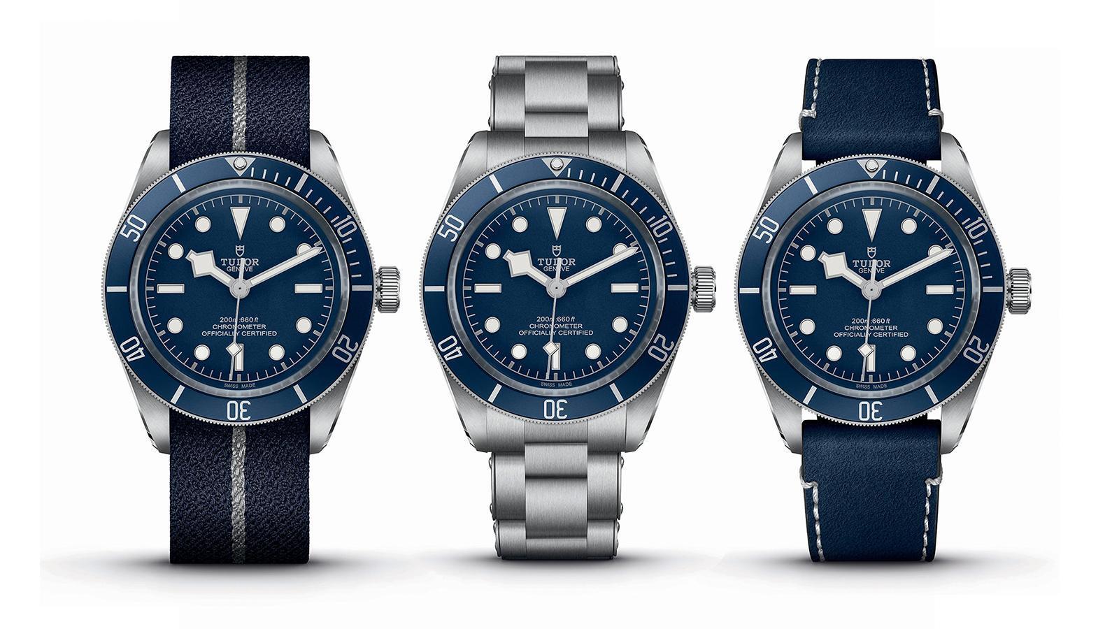 Black Bay Fifty-Eight Navy Blue | 錶徑39mm、不鏽鋼材質、時間指示、5402自動上鏈機芯、C.O.S.C.瑞士官方天文台認證、防水200米、建議售價約NT$106,500、鍊帶款約NT$116,500