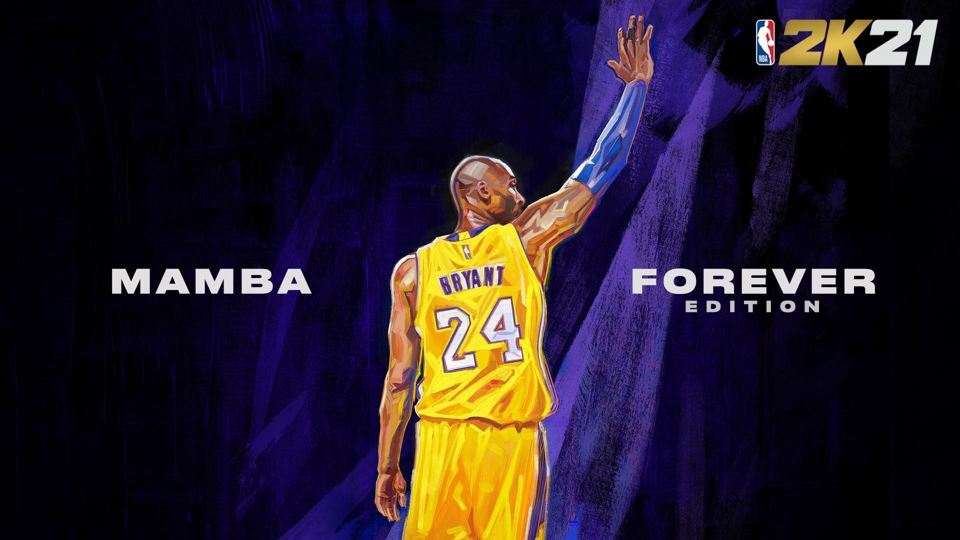 《NBA 2K21》公布了2款「永懷曼巴版」封面,圖為新世代主機(PS5、XBX)版本。(翻攝自NBA 2K Twitter)