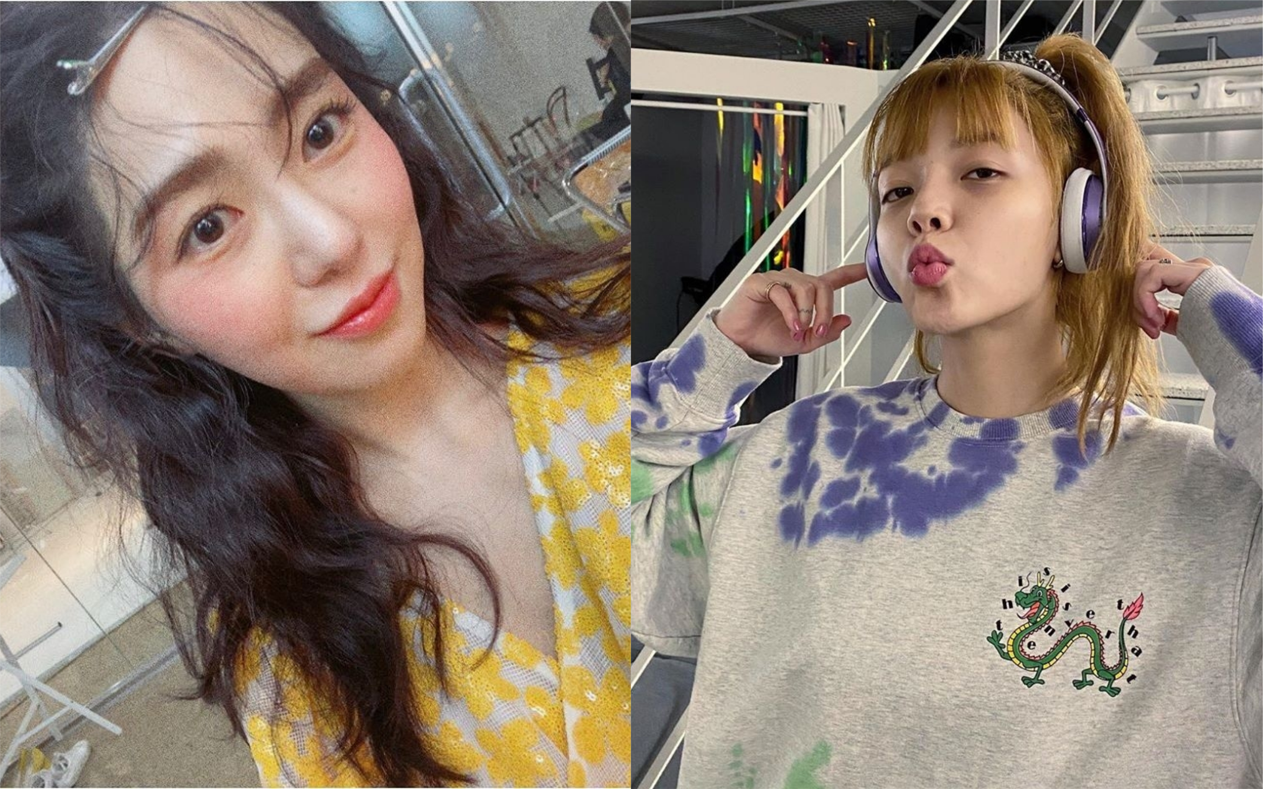 「AOA」前成員珉娥（左圖）爆過去10年遭受隊長智珉霸凌。（翻攝自珉娥＆智珉IG）