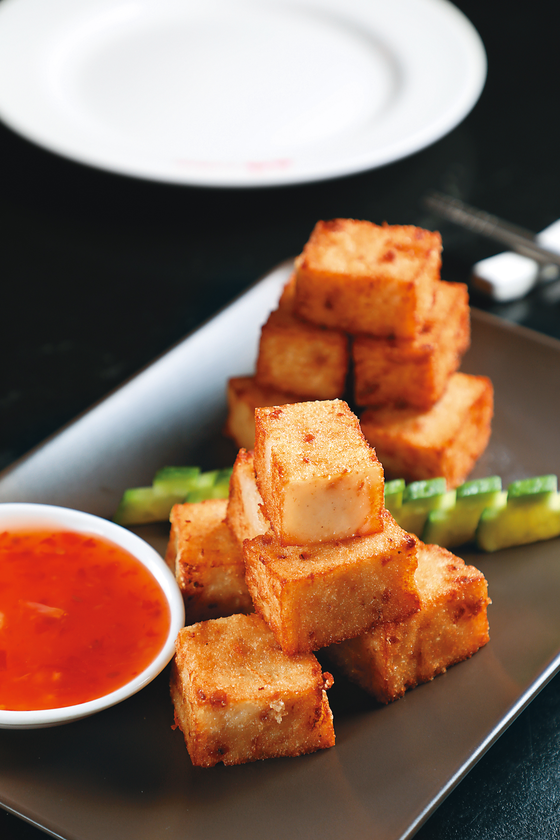 「和味蘿蔔糕」非常紮實，完全可當飽腹主食。（1,600福林／份、6塊，約NT$145）