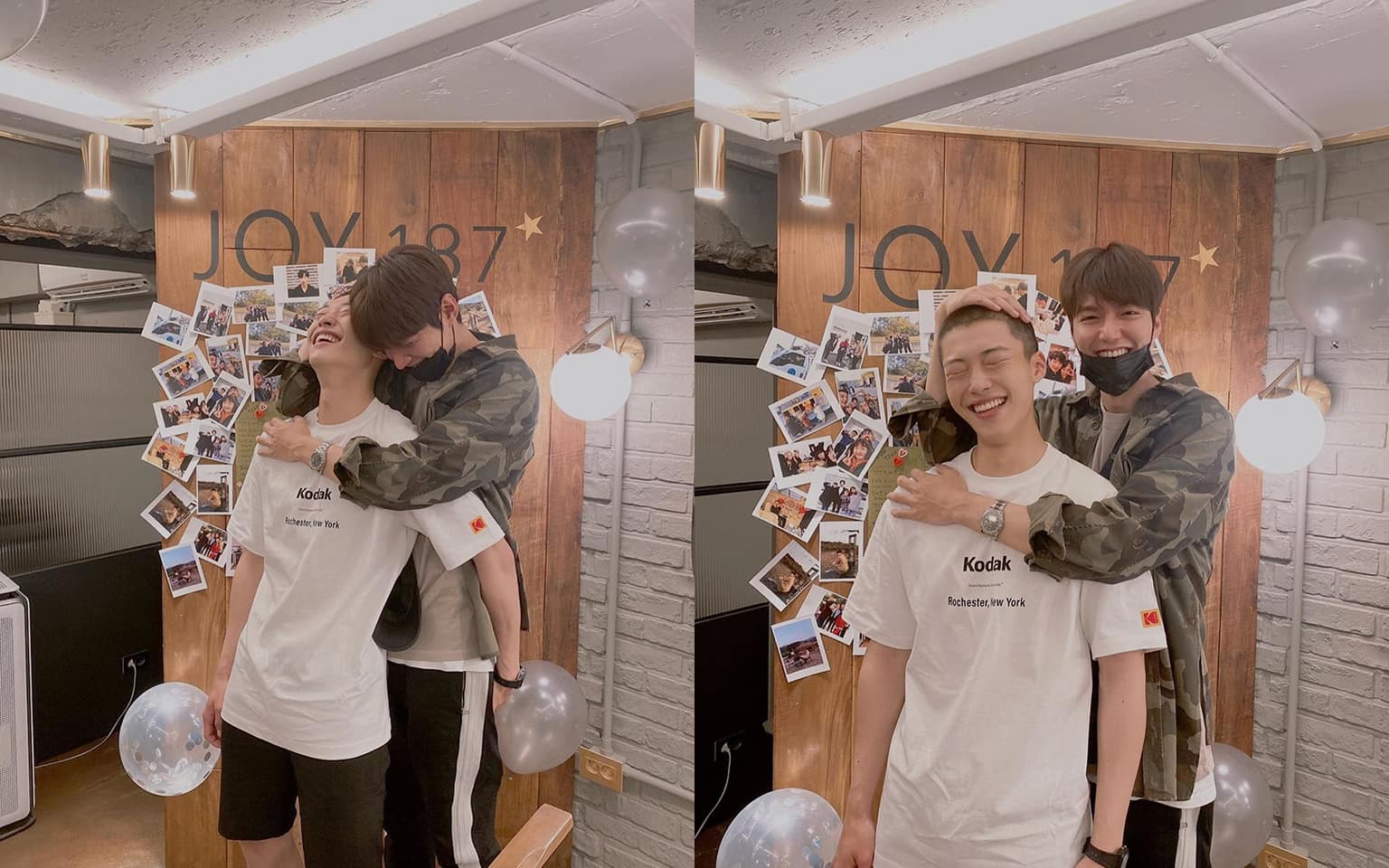 禹棹煥明天將入伍，與李敏鎬留下基情滿滿的紀念合照。（翻攝禹棹煥IG）