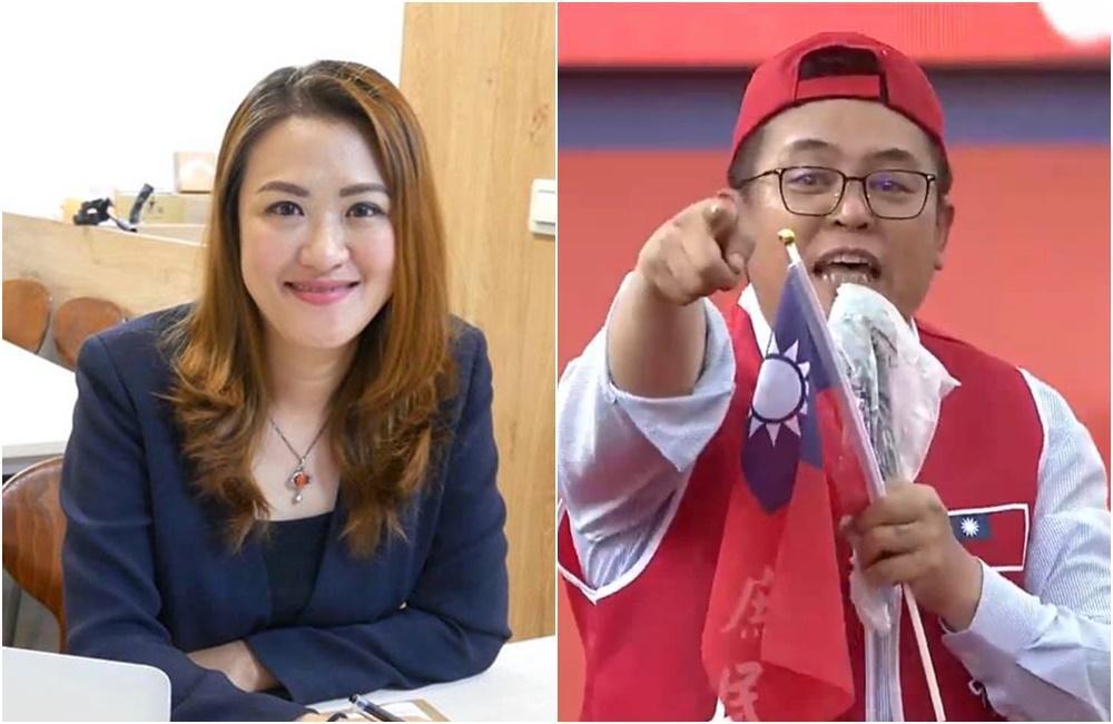 陳清茂(右)發起罷免高雄市議員高閔琳(左)活動。(翻攝自高閔琳、陳清茂粉絲專頁)