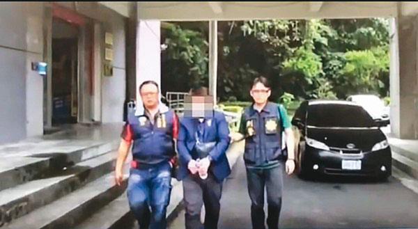 亞欣醫美5月中旬遭檢警破獲涉嫌使用非法儀器及針劑,謝秉峻(中)被檢察官諭令20萬元交保。(翻攝畫面)