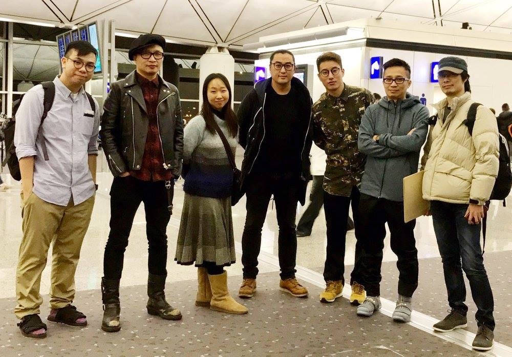 2017年的安古蘭行，柳廣成（右三）是該團最年輕的漫畫家，現場也帶給他極大震撼。（翻攝自柳廣成臉書）