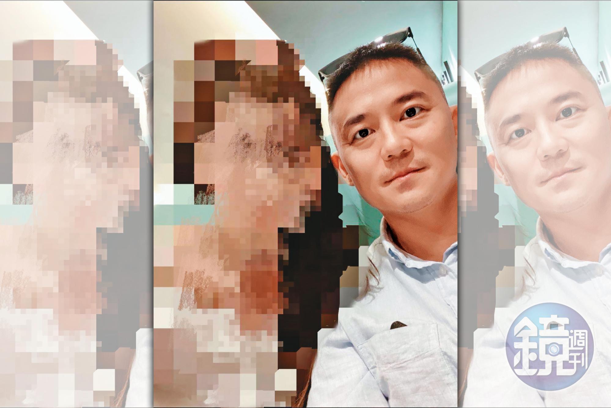 A小姐(左)的閨密指控朱康震(右)自稱單身,卻劈腿3女。(讀者提供)