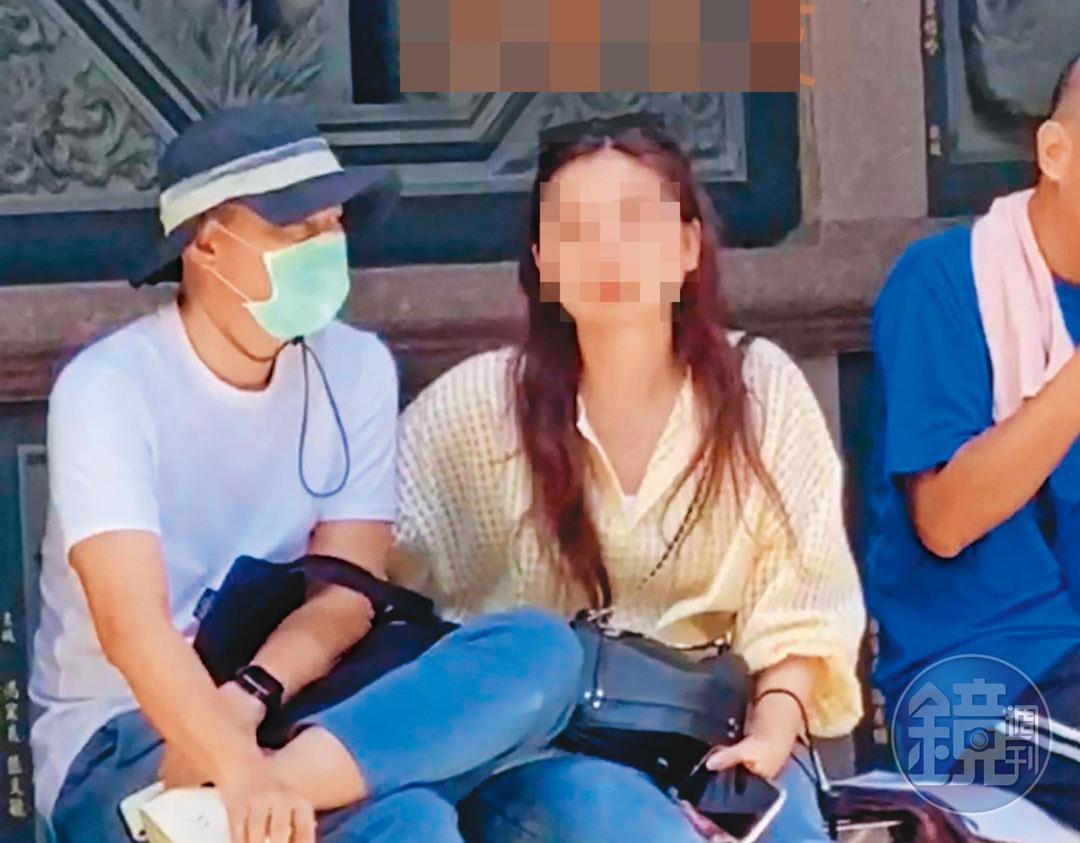 朱康震(左)常與正牌女友(右)約會出遊。(讀者提供)