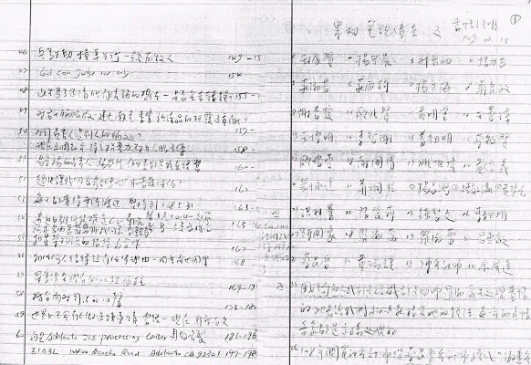 王音之逃亡美國遭拘留期間,親筆寫下一本宛如死亡筆記本的密帳筆記(圖),內容洋洋灑灑,咬出三十七名金主及共犯,讓檢調順藤摸瓜繼續追查。