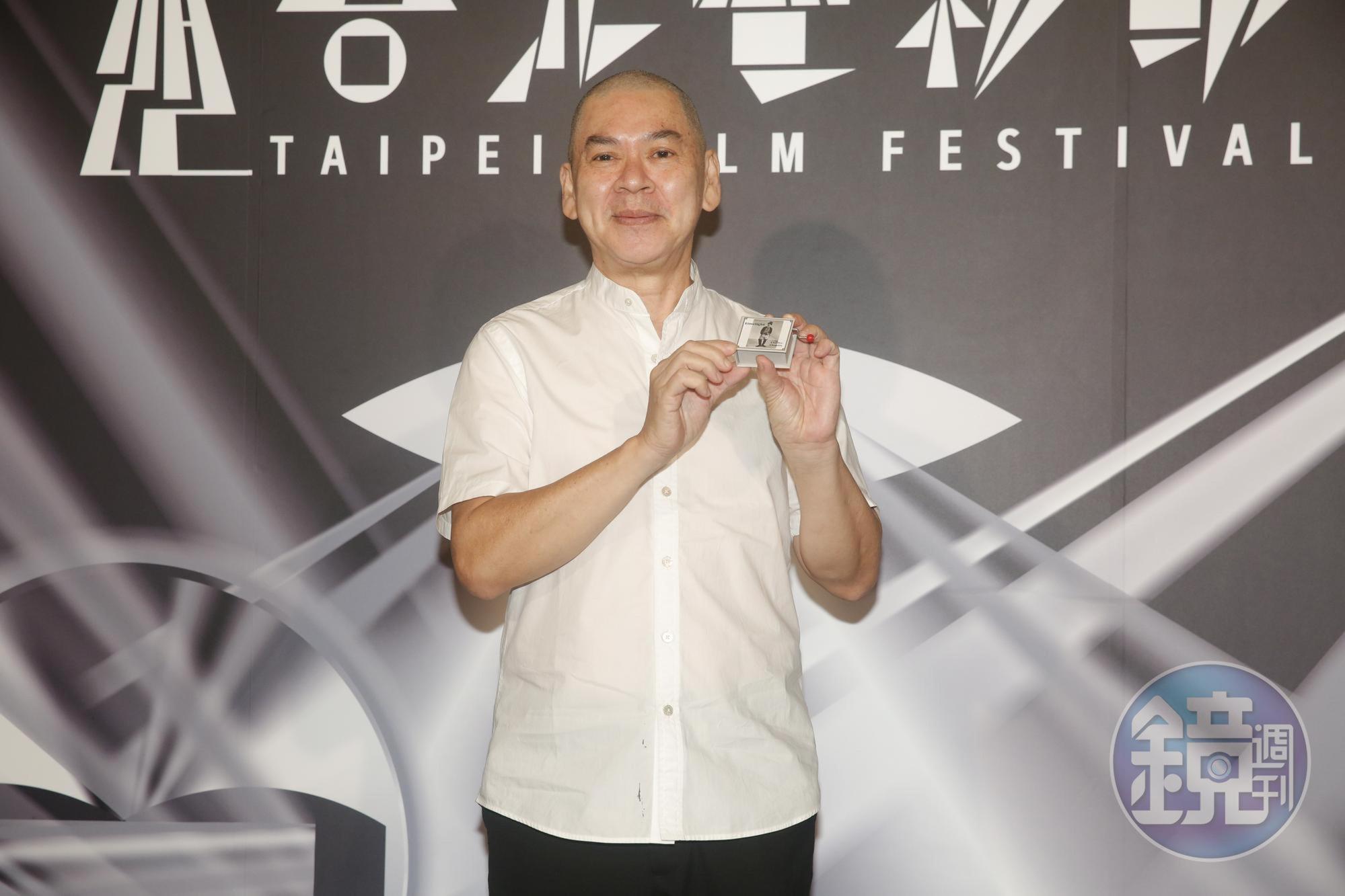 蔡明亮導演手持送給演員亞儂的音樂盒,表示這首音樂跟電影息息相關。