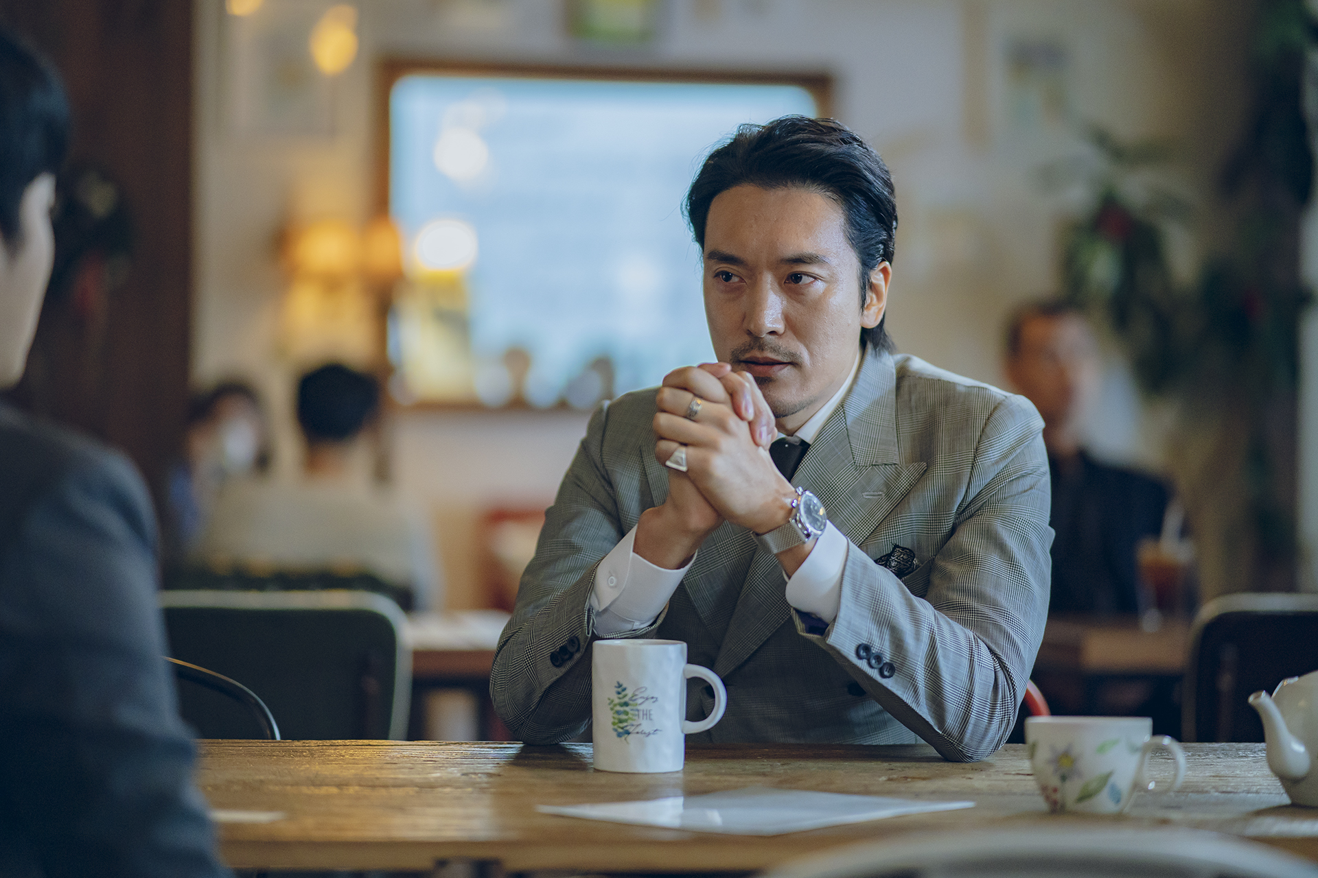 金敏俊在《我們，愛過嗎？》飾演電影投資公司代表九把刀。（Netflix提供）
