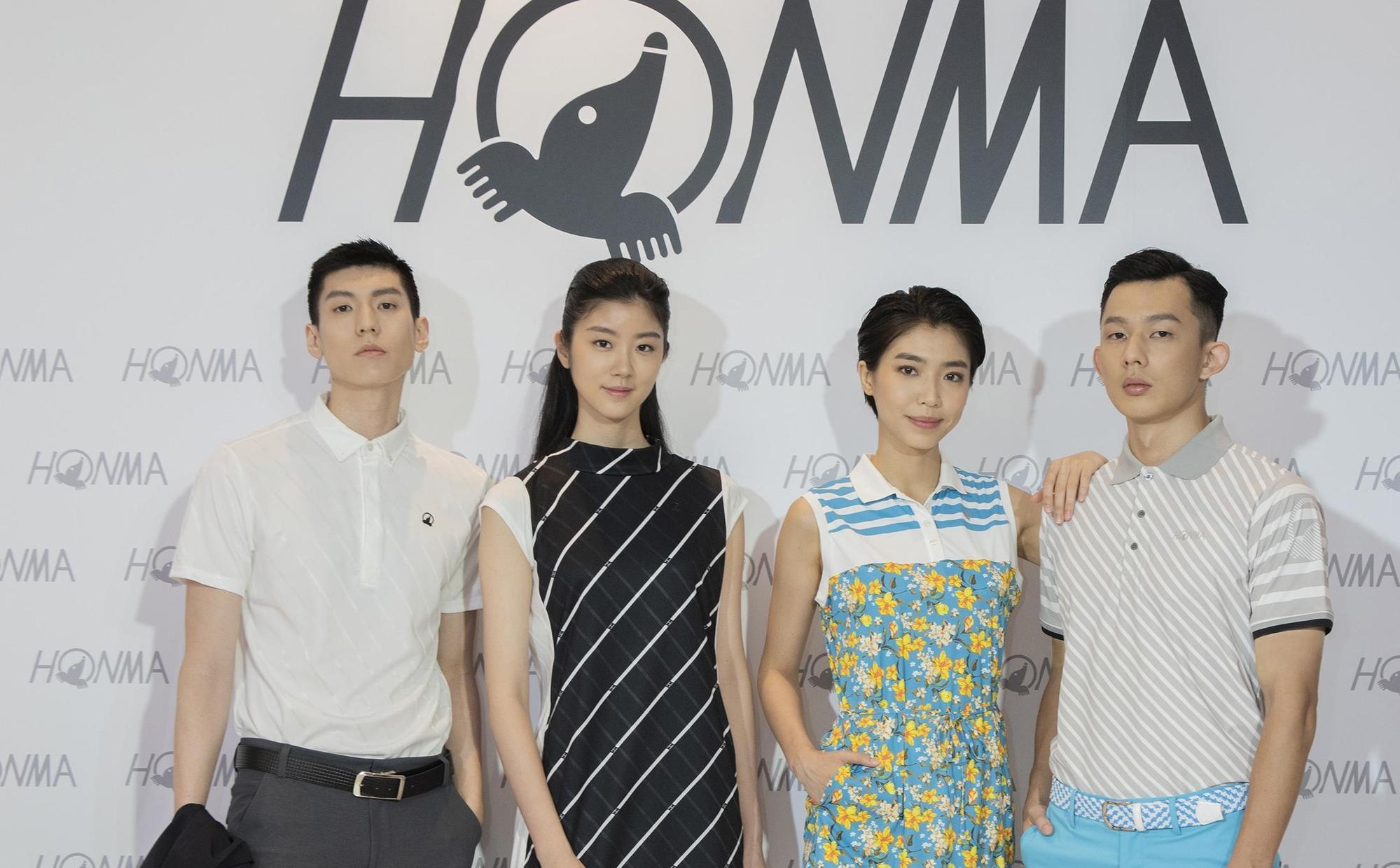 HONMA艷夏發表會時尚展演黑紅白三系列夏季服飾。（HONMA提供）