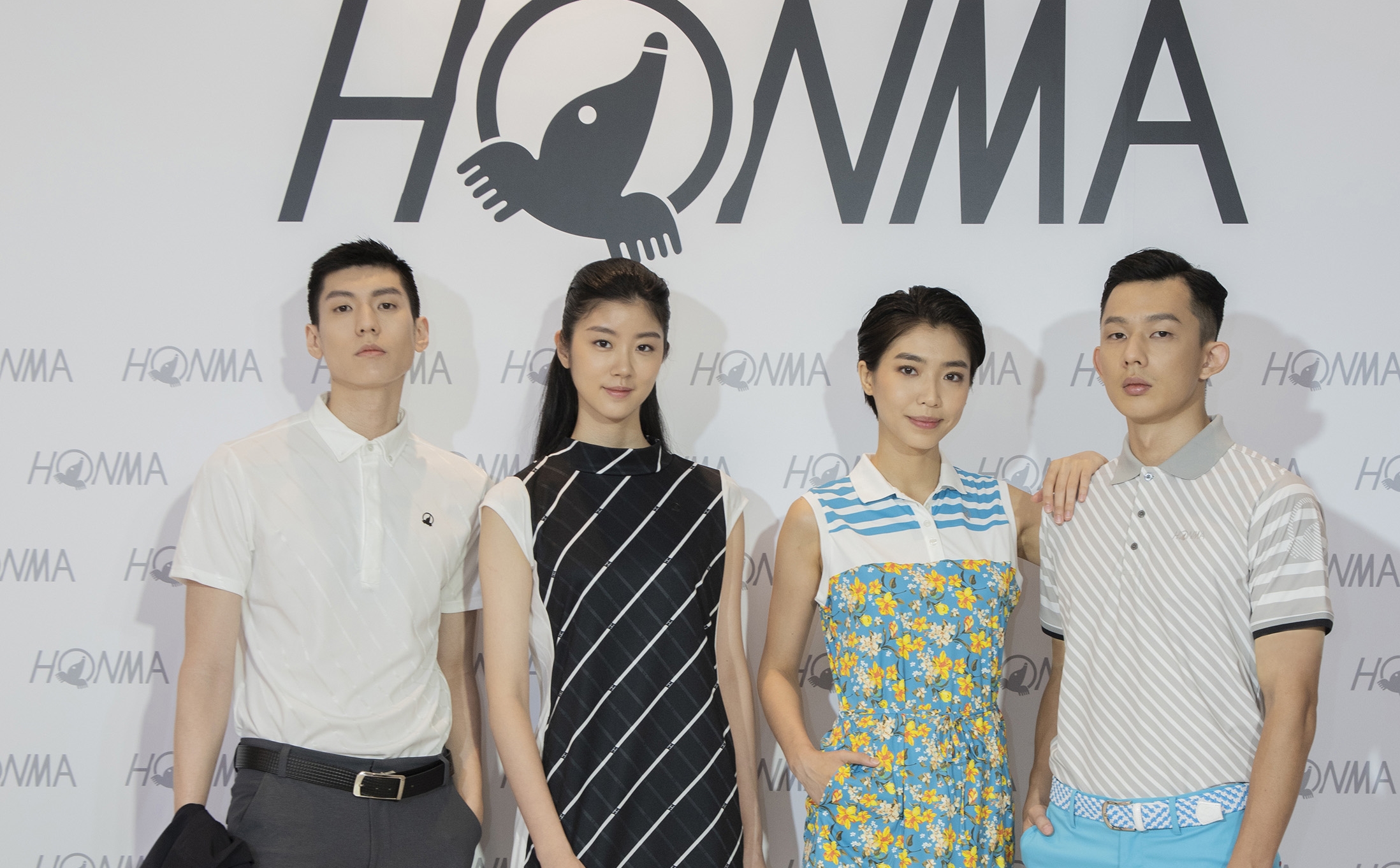 HONMA艷夏發表會時尚展演黑紅白三系列夏季服飾。（HONMA提供）