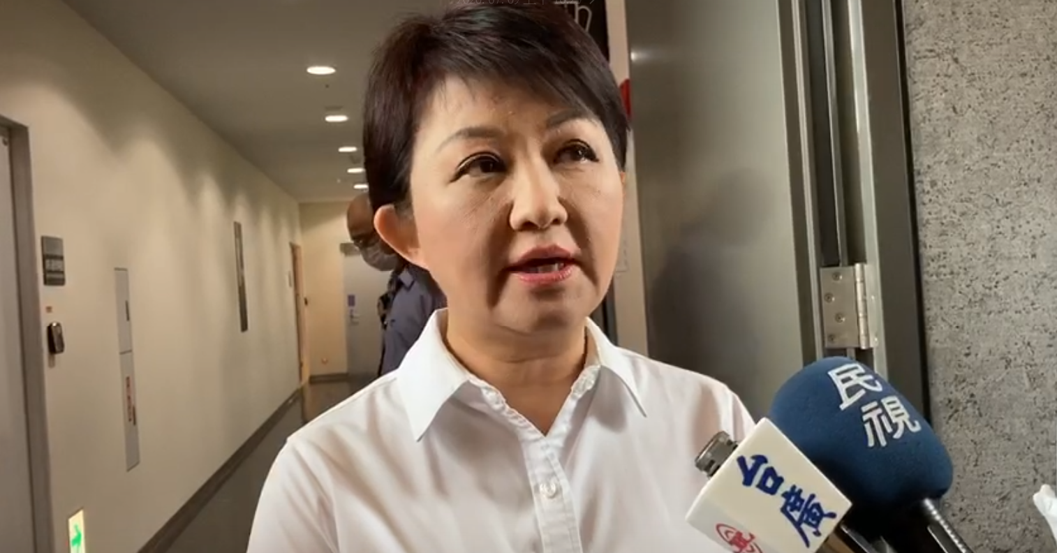 台中市長盧秀燕指出,將調整朱康震職務。(翻攝畫面)