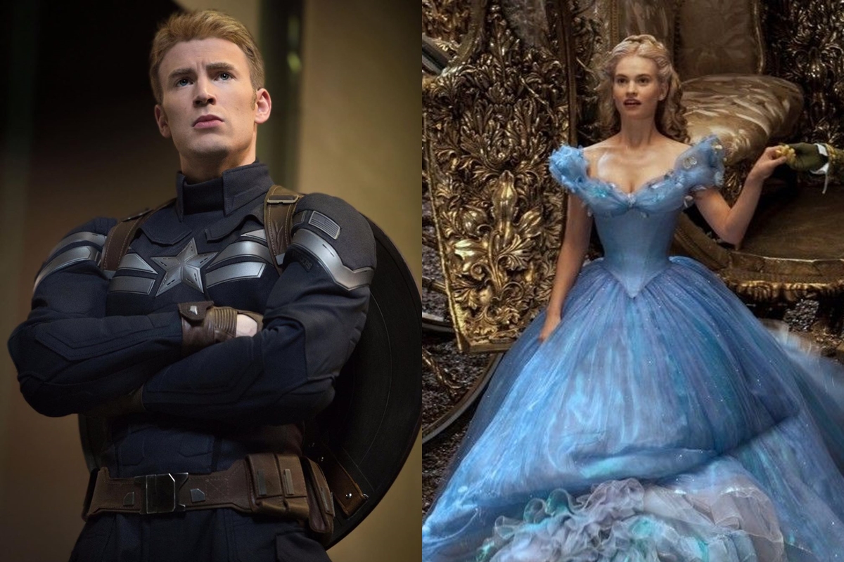 「美國隊長」克里斯伊凡和女星莉莉詹姆斯約會被拍。（翻攝自chrisevansonline IG、電影劇照）