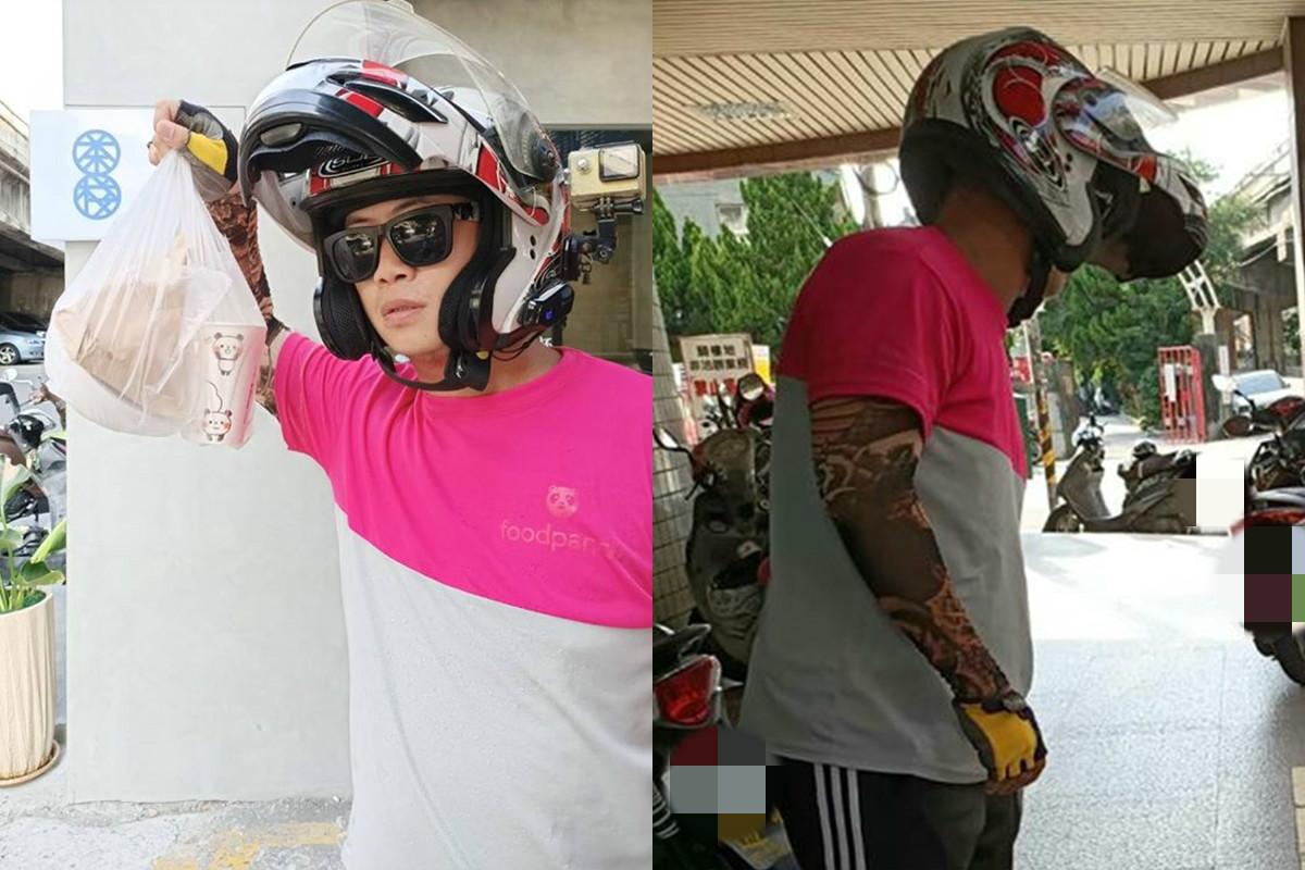 外送員頻頻遭棄單，他將食物給予街友飽餐一頓。（翻攝自臉書社團「爆怨公社」）