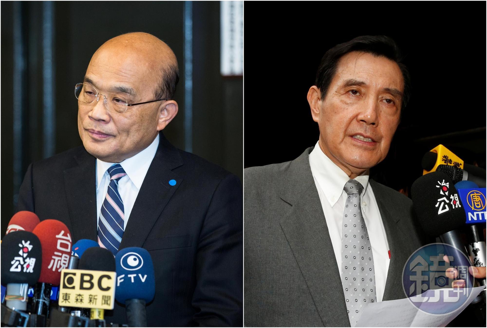 行政院長蘇貞昌認為前總統馬英九將國安五法與港版國安法相提並論是比喻不當，馬辦反酸回擊。