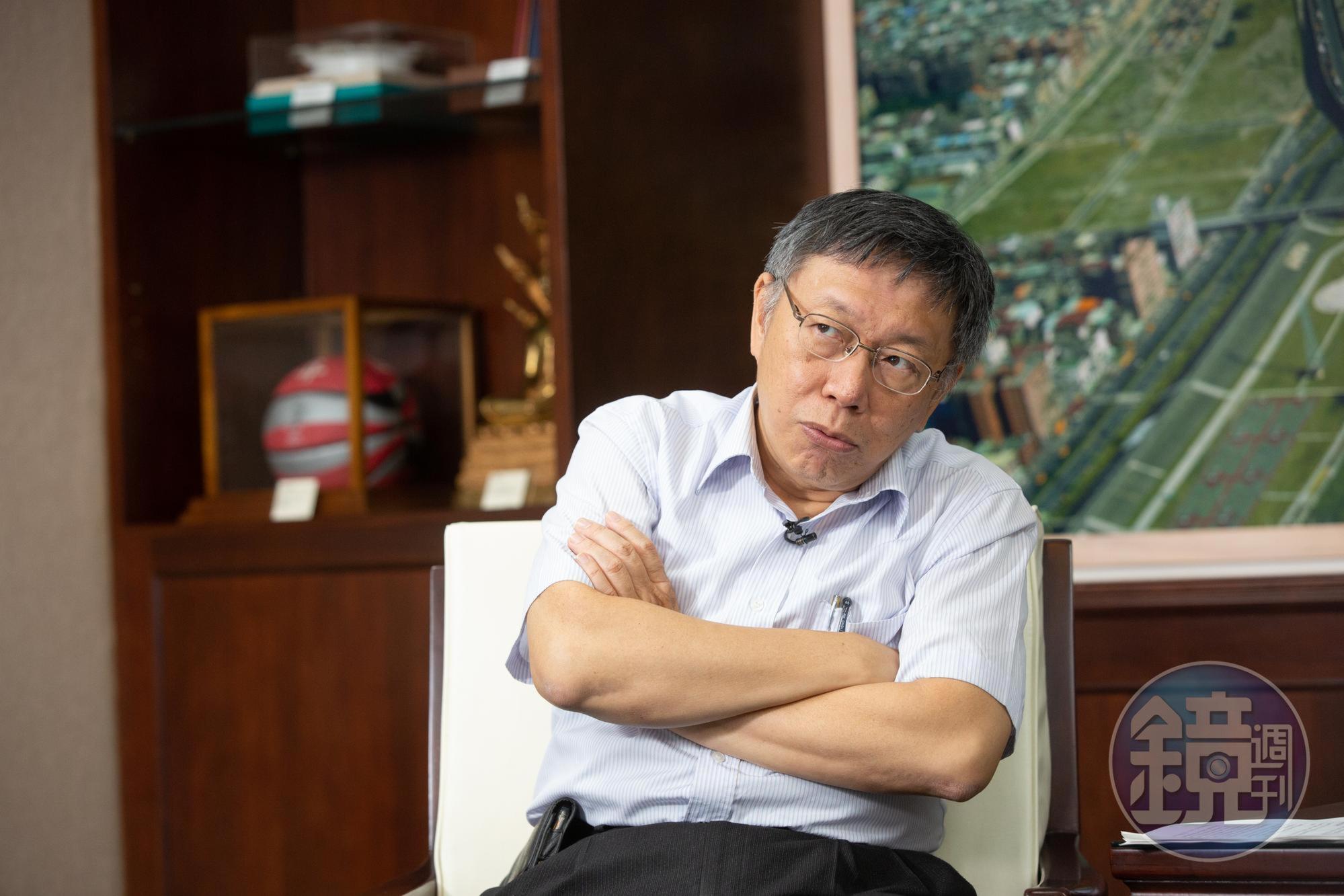 柯文哲認為,健保破產將是陳時中要面對的最大挑戰。