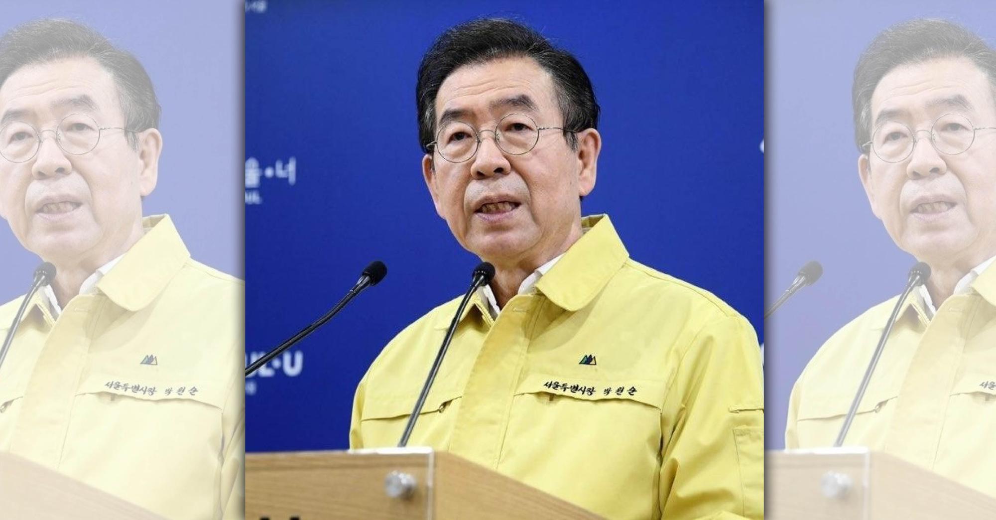南韓首爾市長朴元淳(圖)遺體於今日凌晨被尋獲。(翻攝自朴元淳臉書)