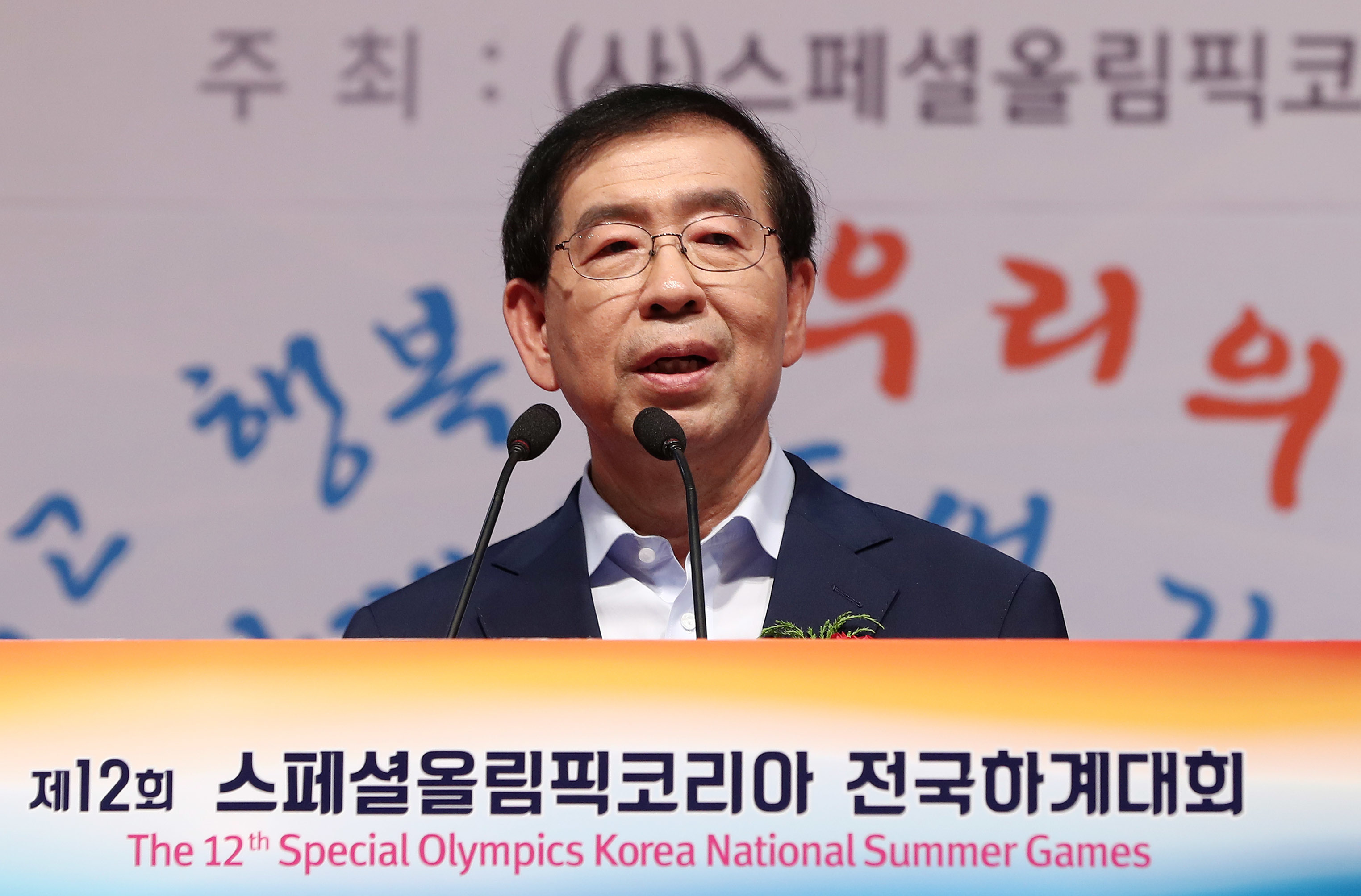 64歲的首爾市長朴元淳生前友中仇日，形象充滿正義感。（東方IC）