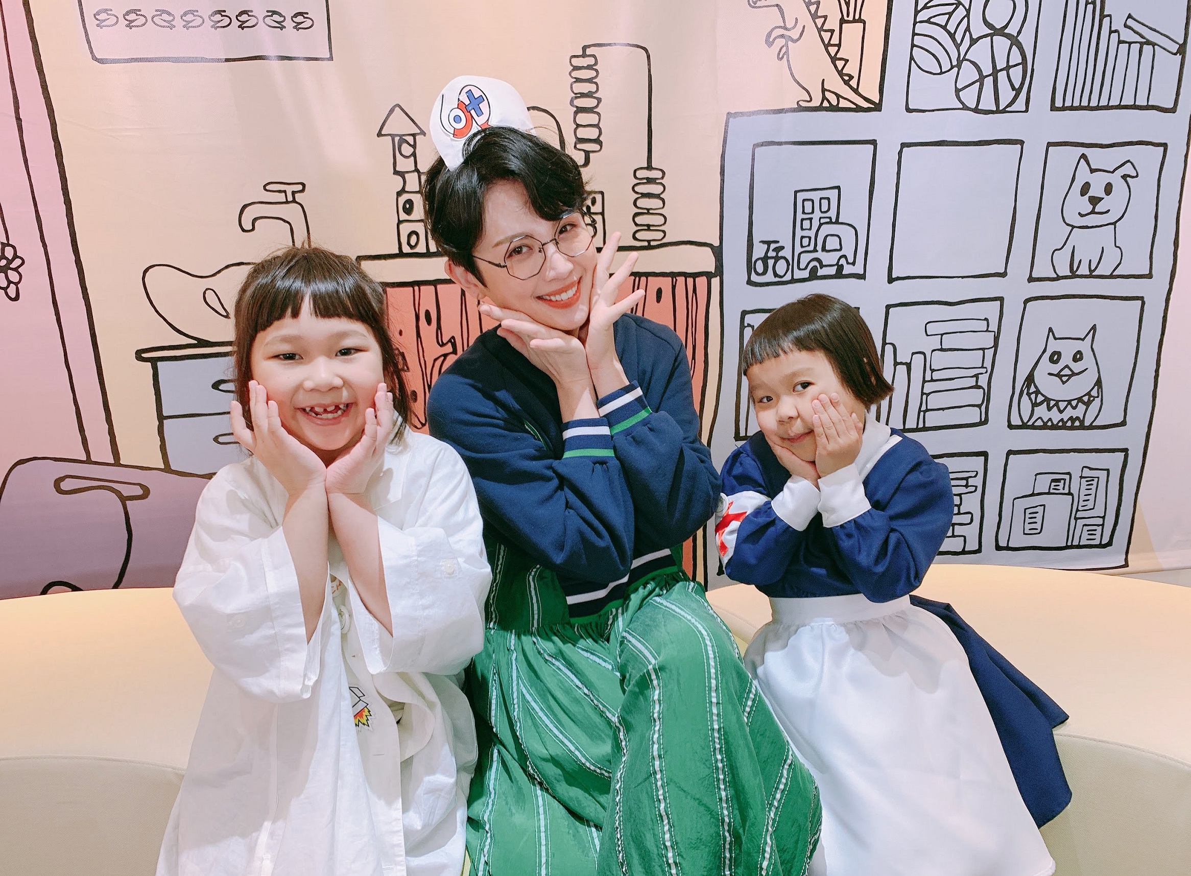 魏如萱錄製《胖球&斯拉診療室》，製造不少笑果。（索尼音樂提供）