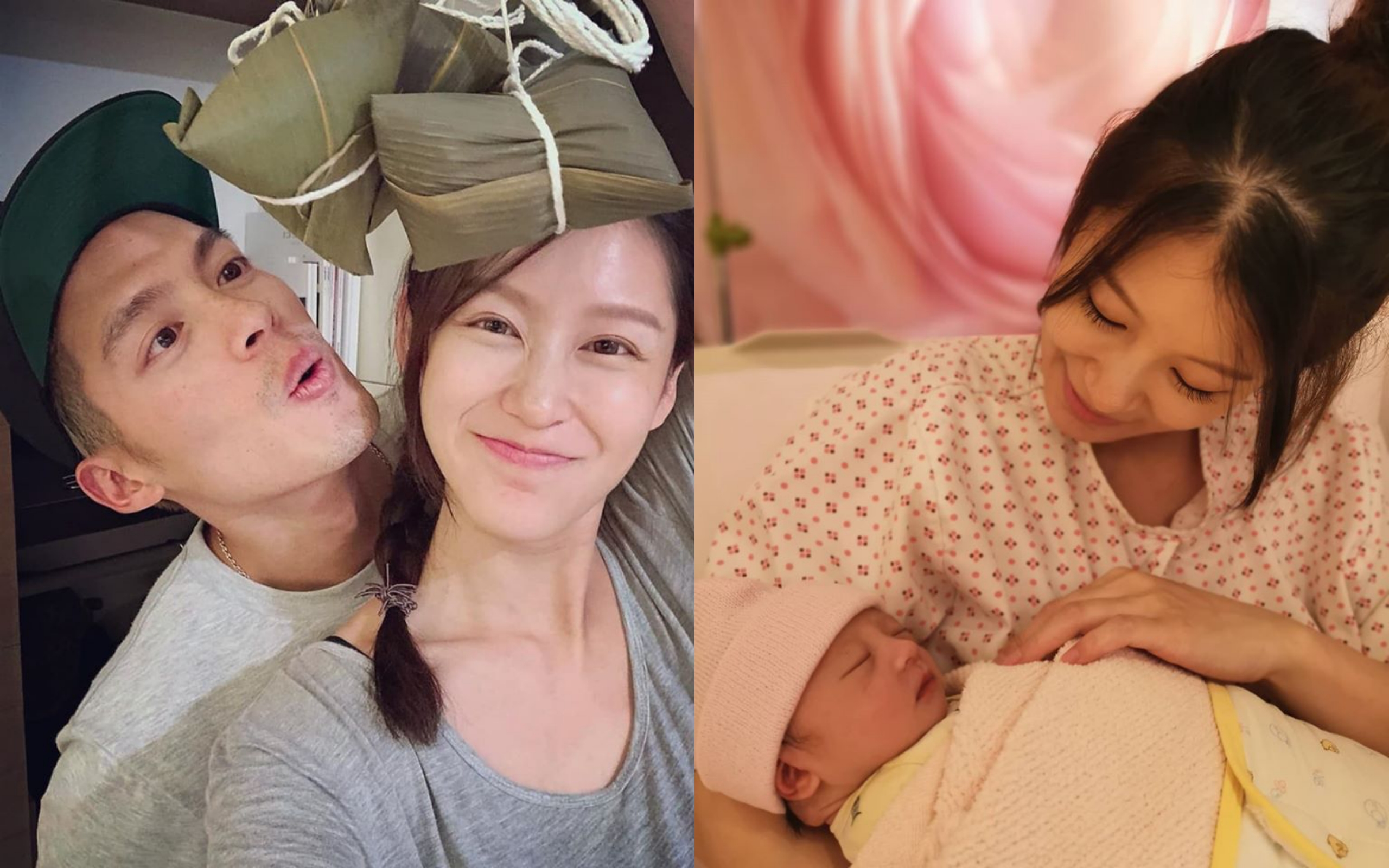 許孟哲11日晚間在臉書報喜「女兒出生了！」，照片中趙孟姿緊抱著娃娃，嘴角滿足地上揚。（翻攝自許孟哲臉書）