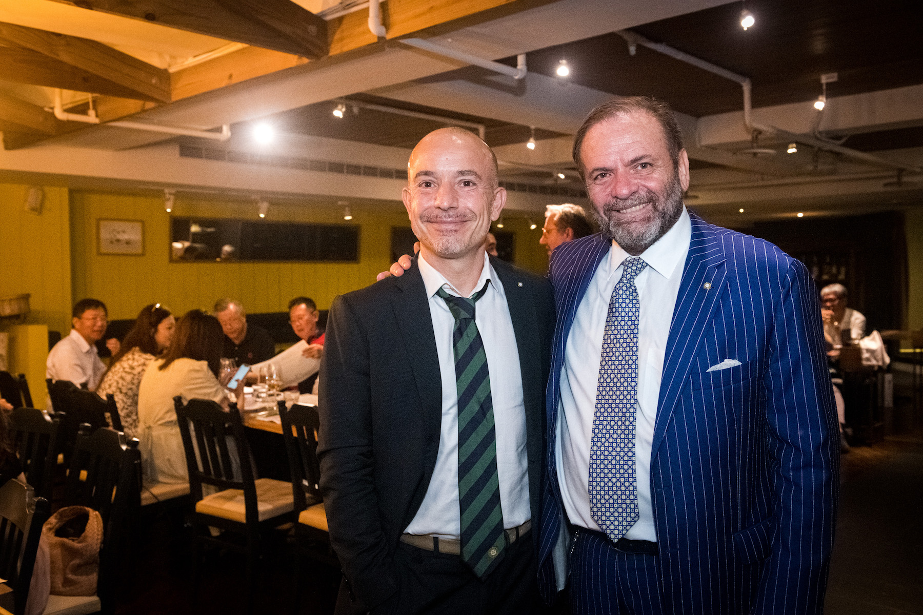 Accademia Italiana Delegazione台灣分部會長Giuseppe Izzo（右）與副會長David Lucchetti均為外商科技產業在台高層，仍為推廣家鄉飲食文化不遺餘力。