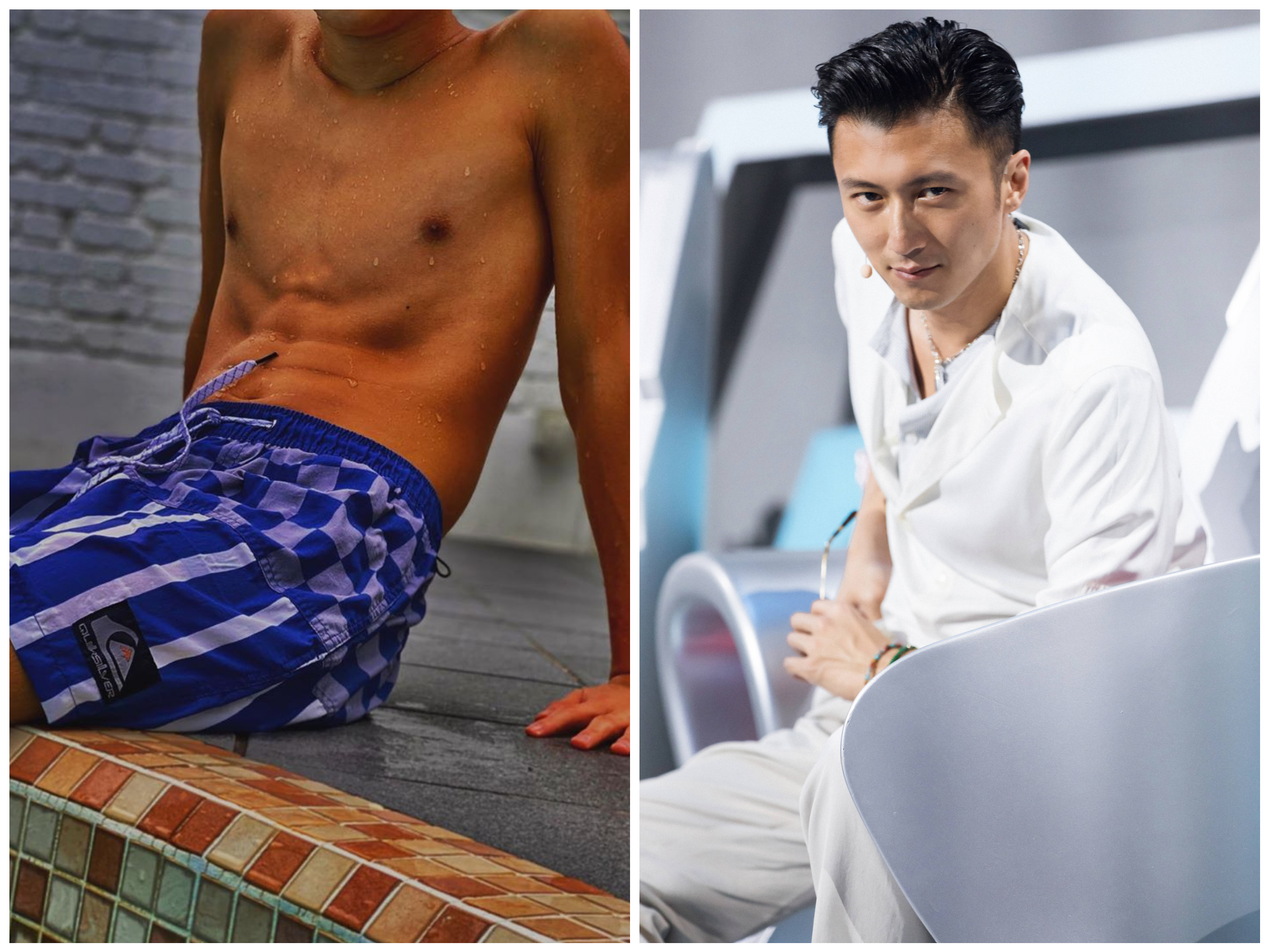 張栢芝曬出大兒子Lucas的腹肌照，8月才要滿13歲的他，已經練出6塊精壯腹肌，不輸老爸謝霆鋒當年。（翻攝自張栢芝IG、鋒味微博）