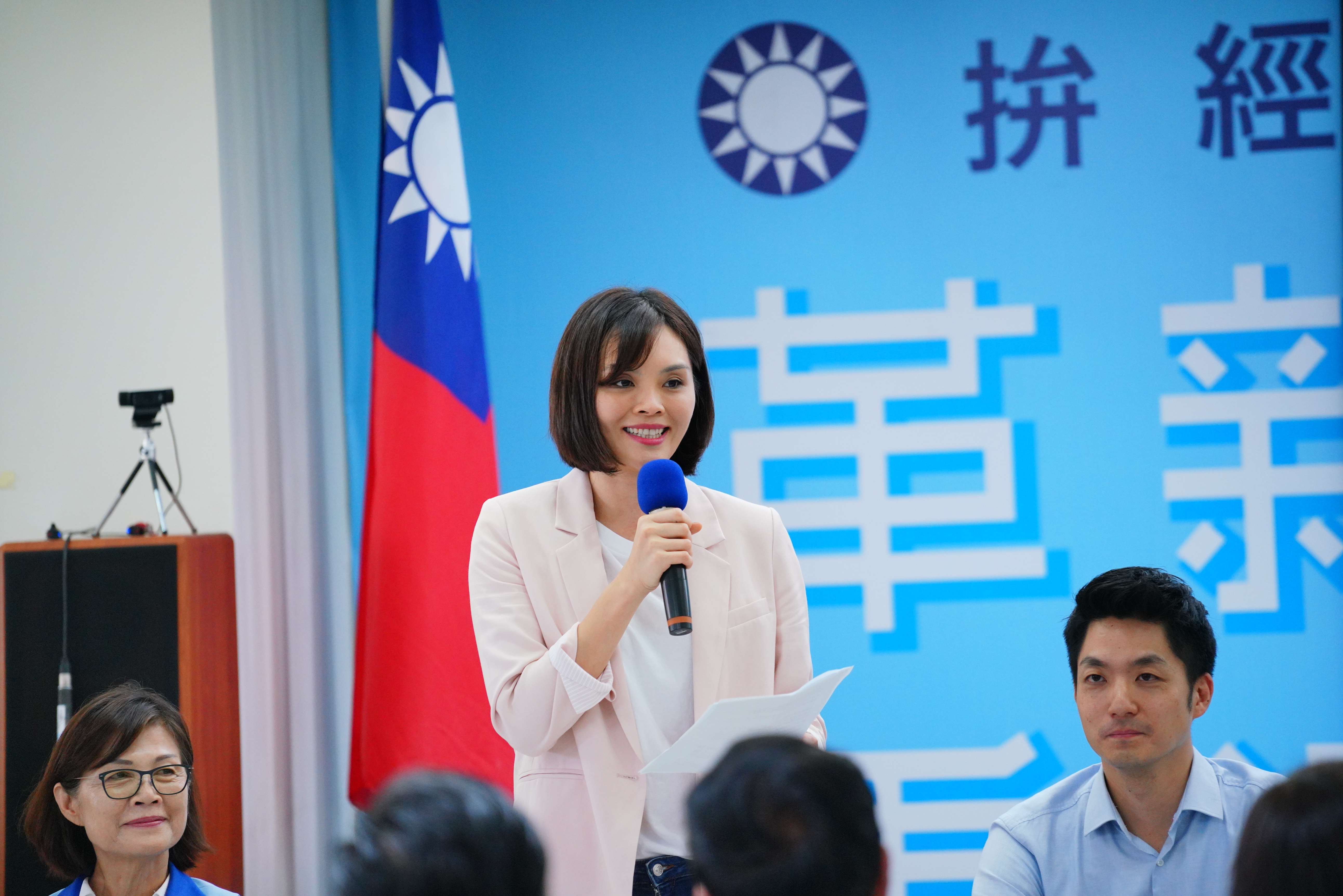 李眉蓁昨日開直播時，坦言自己這次算是「越級打怪」，不過現在已逐漸習慣被媒體包圍，也陸續進入軌道了。（本刊資料照）