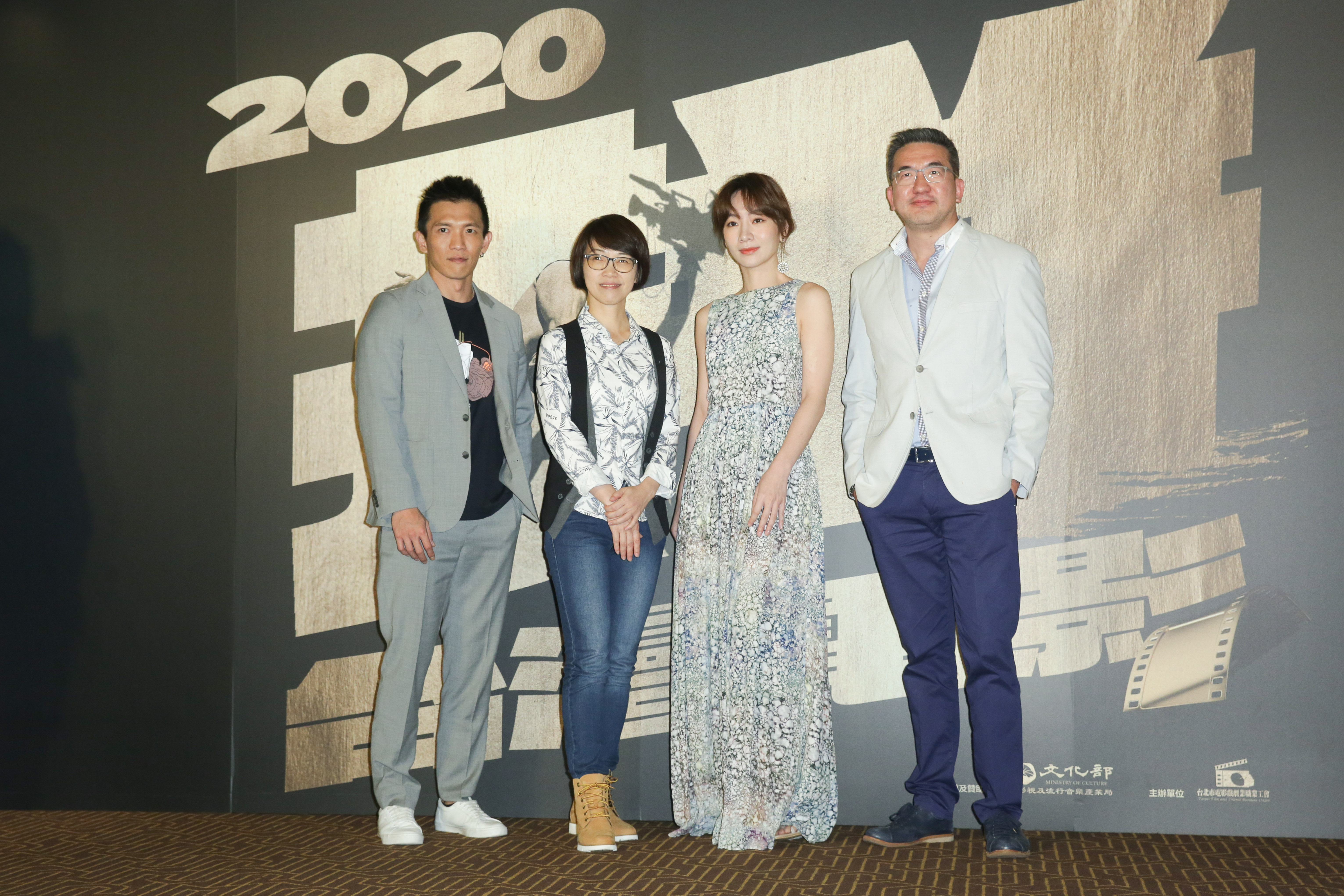 《愛情殺人紀事》黃尚和（左起）、導演周美玲、陽靚、監製林志杰。