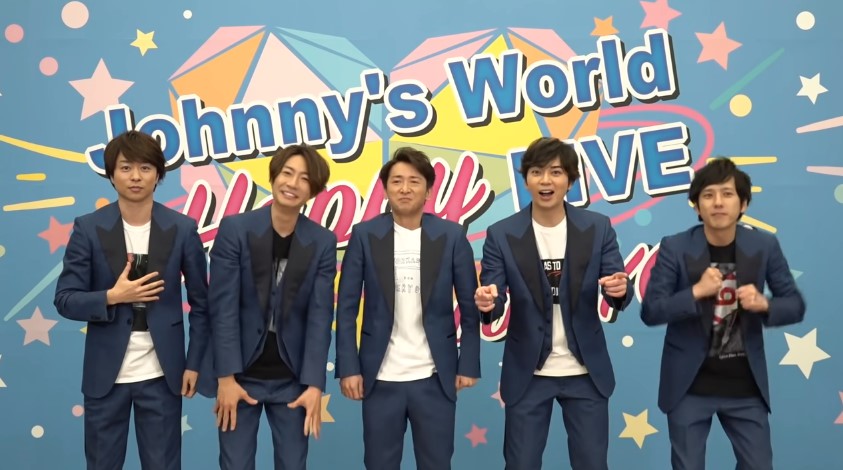 傑尼斯男團「嵐」疫情期間錄製洗手歌，呼籲粉絲一起抗疫。（翻攝YouTube畫面）