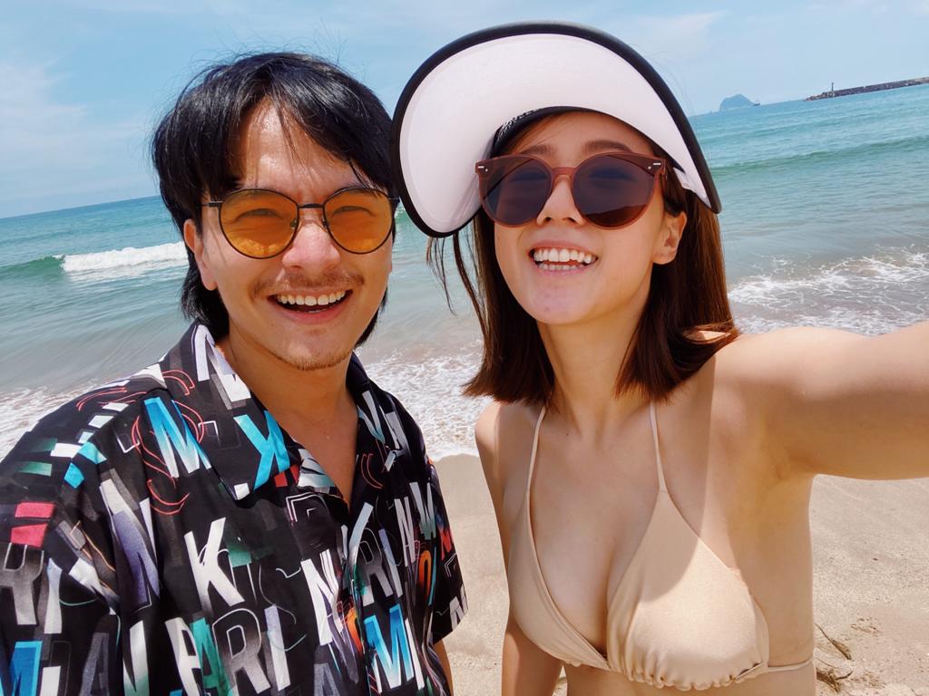 方志友閒來沒事，和楊銘威開心出遊。（TVBS提供）