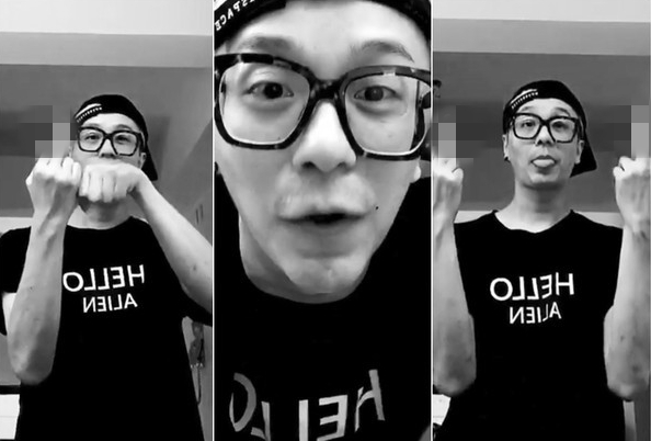 廖人帥曾因無緣金曲獎項暴走比中指。（翻攝自廖人帥IG）