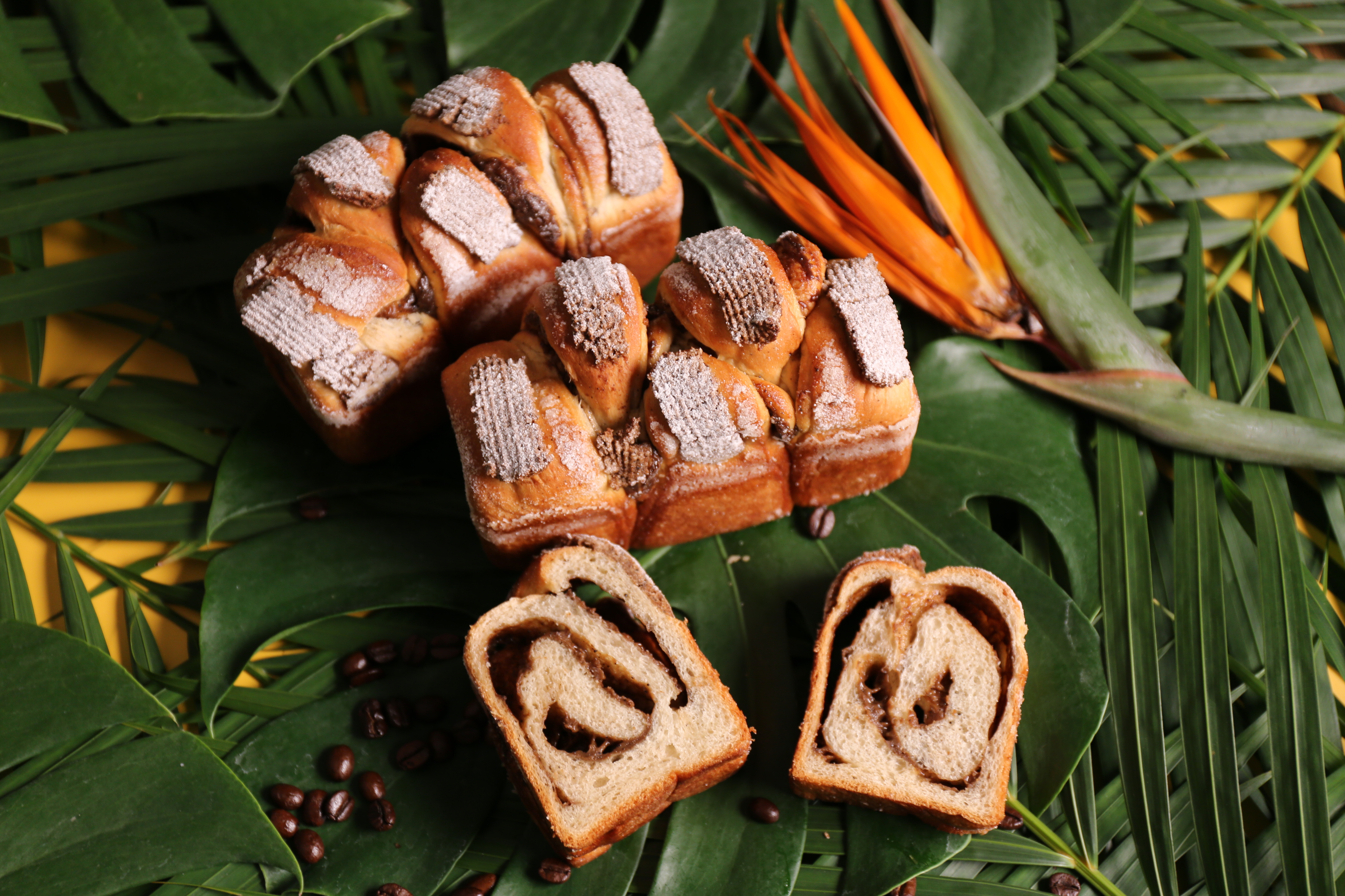 「吳寶春麥方店」推出南洋風「Kopi C麵包」，靈感來自吳寶春赴新加坡修讀學位的回憶。（吳寶春（麥方）店提供）